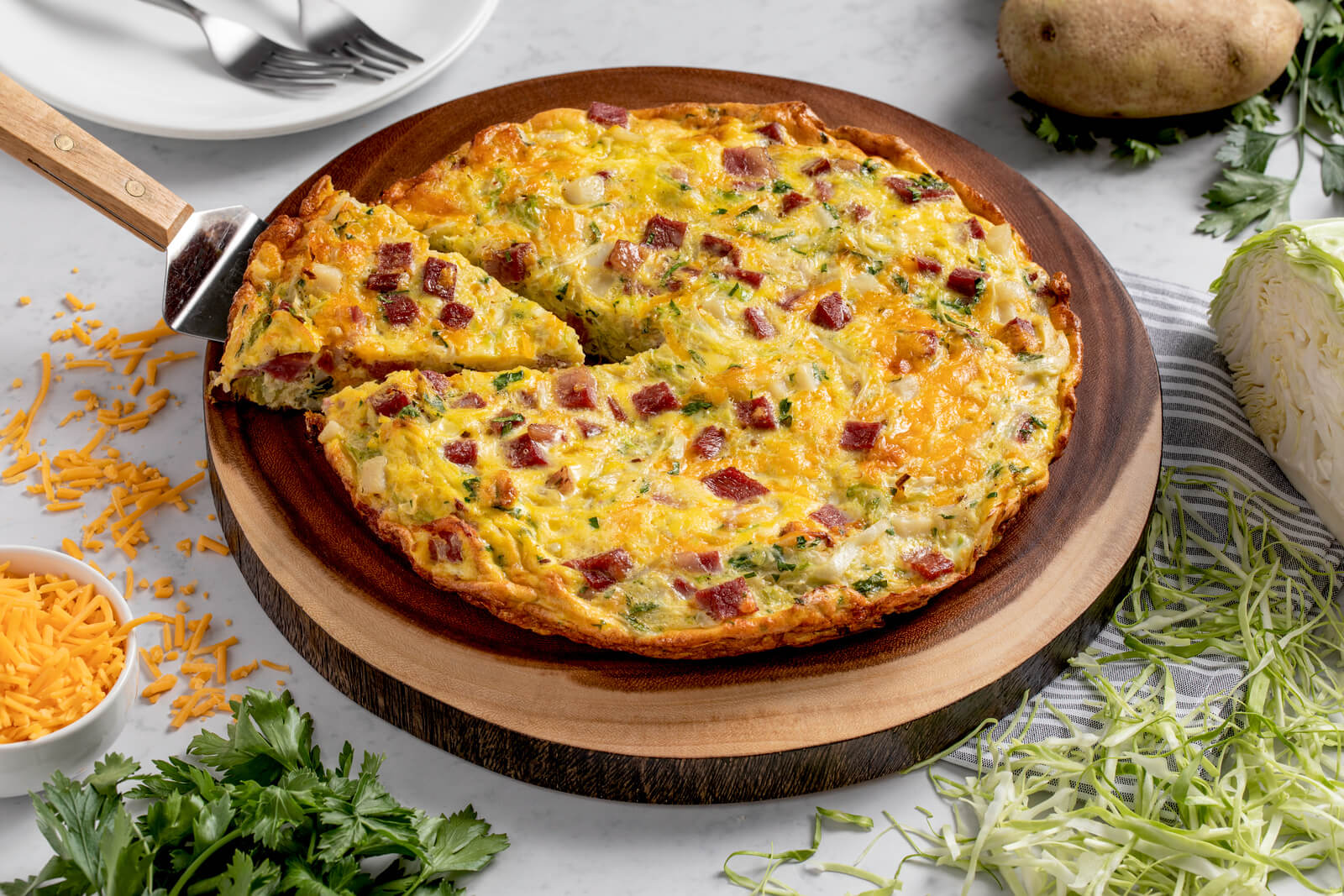 Corned Beef and Cabbage Frittata