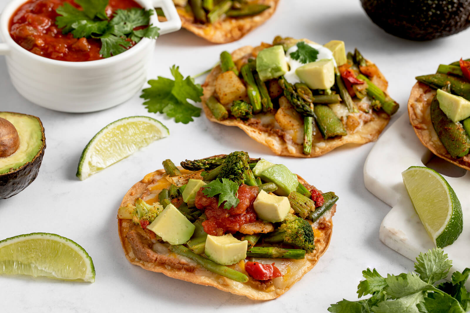 Roasted Vegetable Tostadas