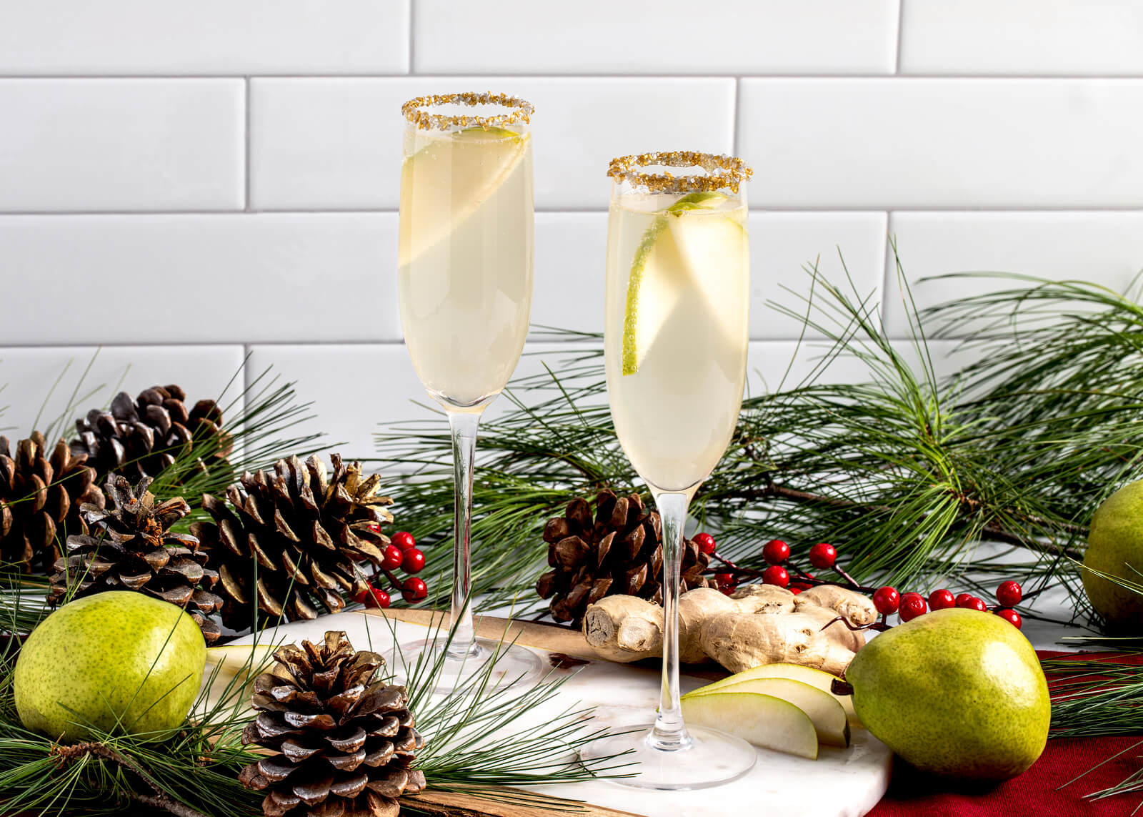 Sparkling Ginger Pear Punch