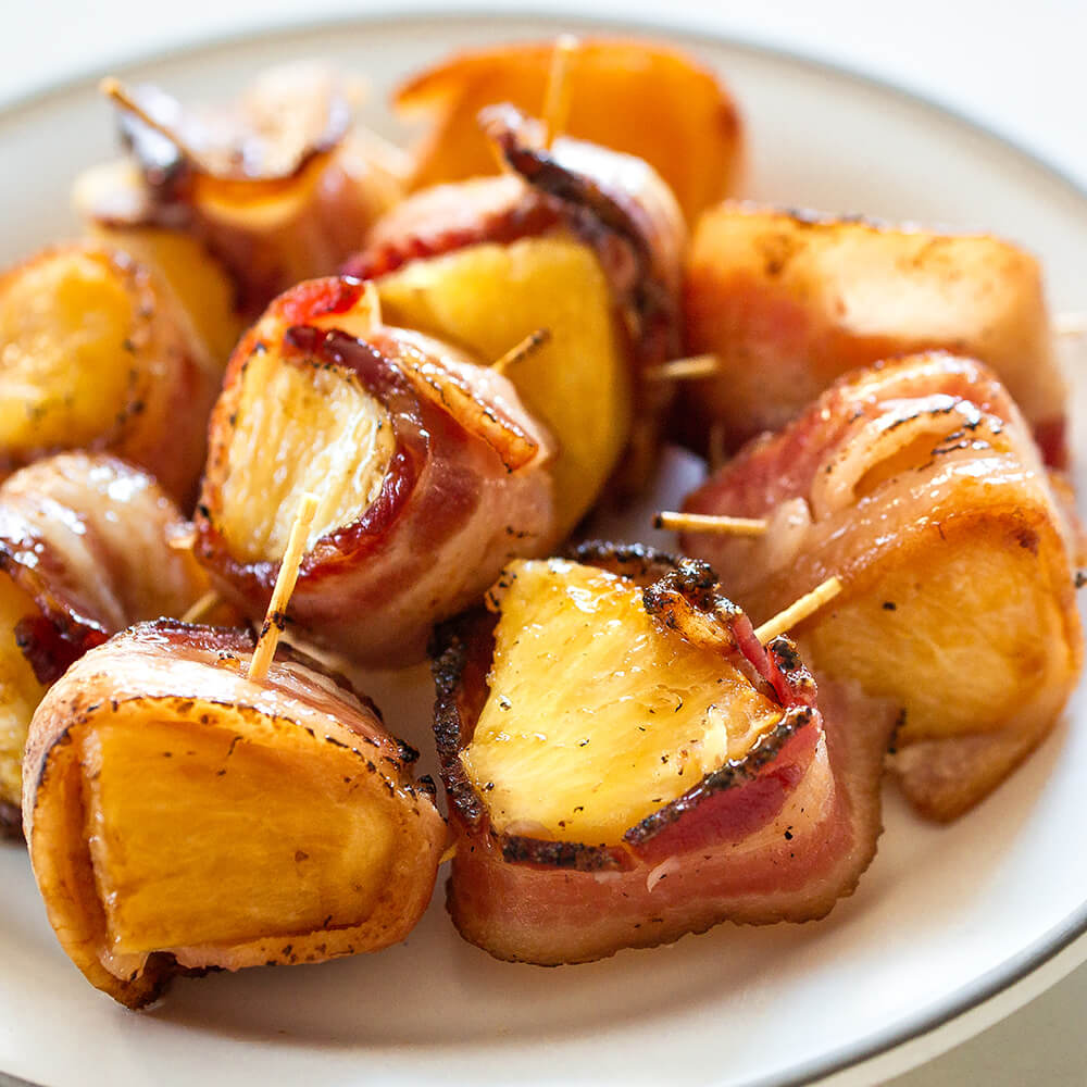 Bacon Wrapped Pineapple