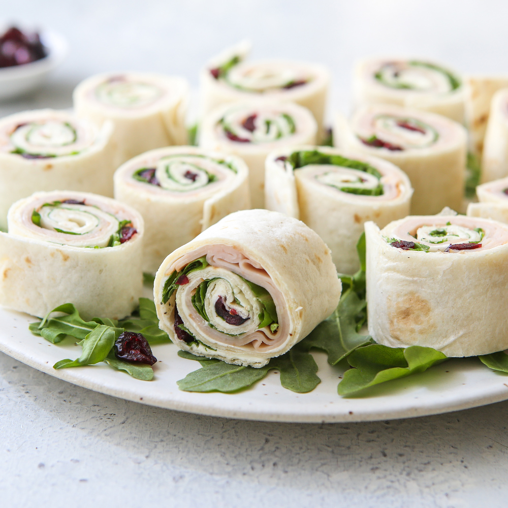 Turkey and Cranberry Pinwheels