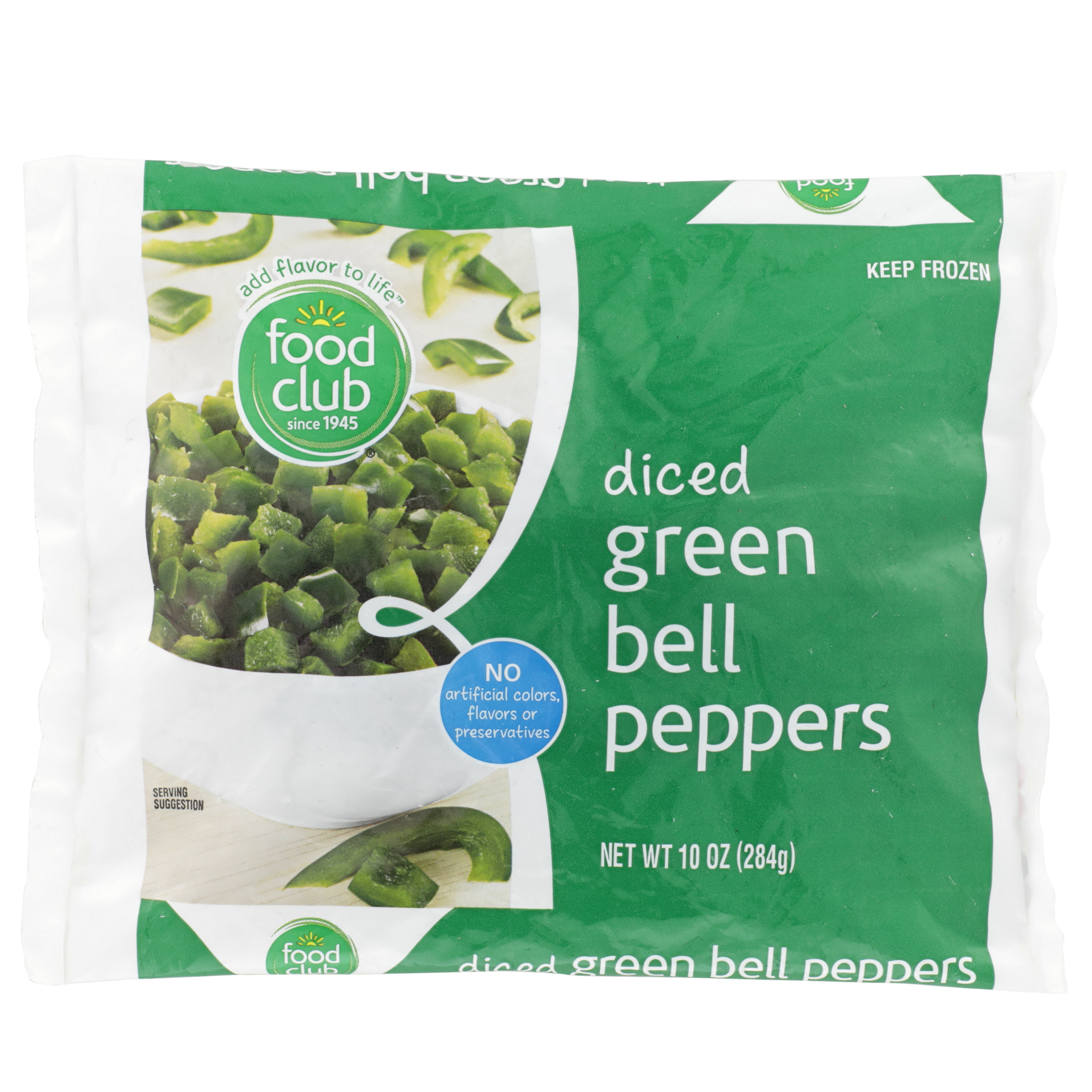 Diced Green Bell Peppers