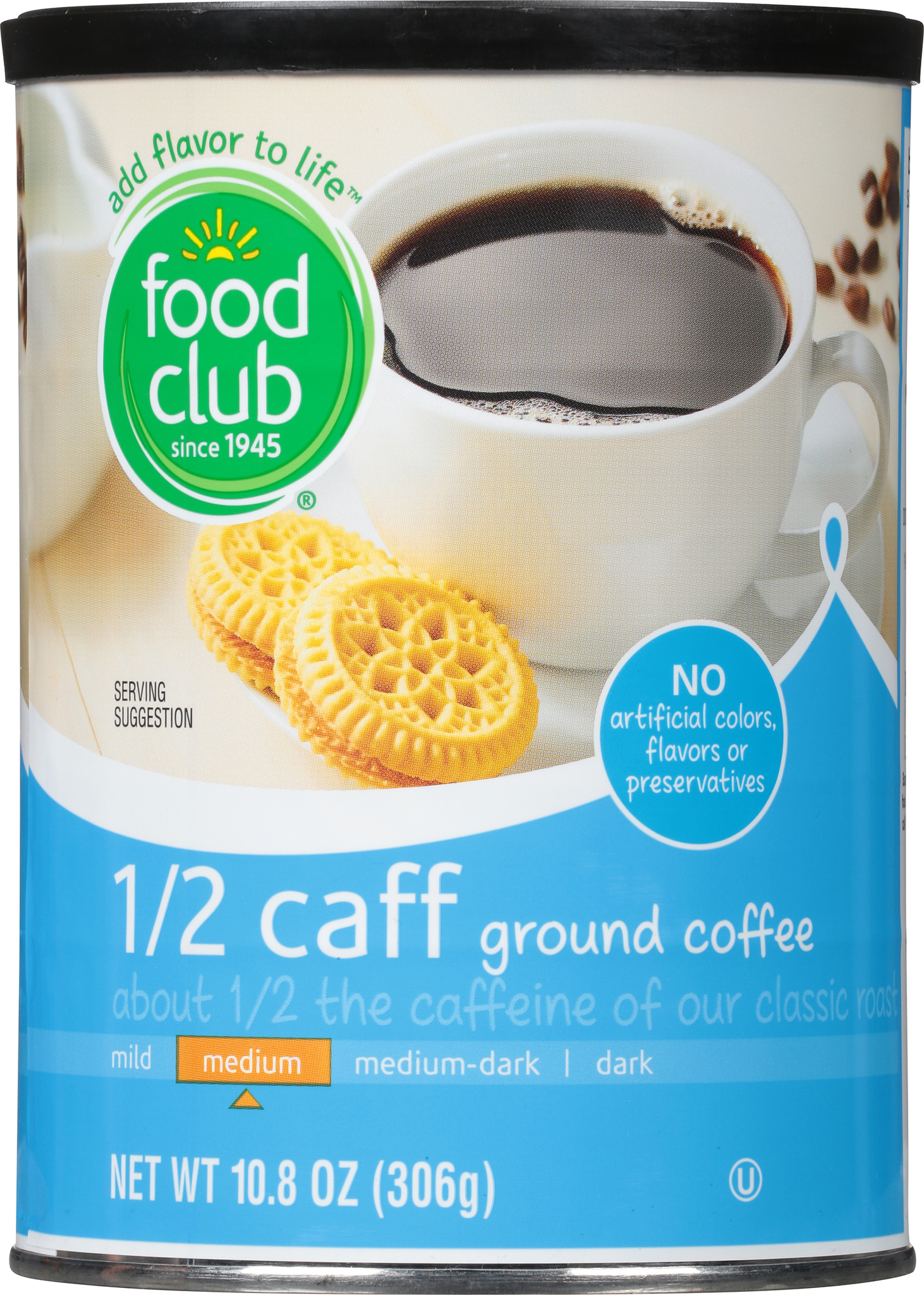 1/2 Caff Medium Ground Coffee