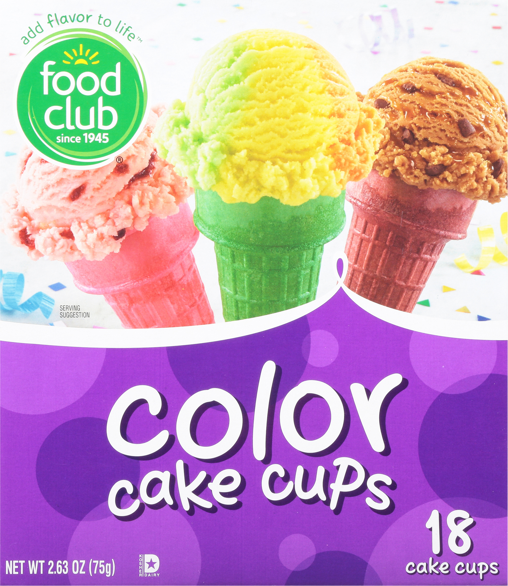 Color Cake Cups