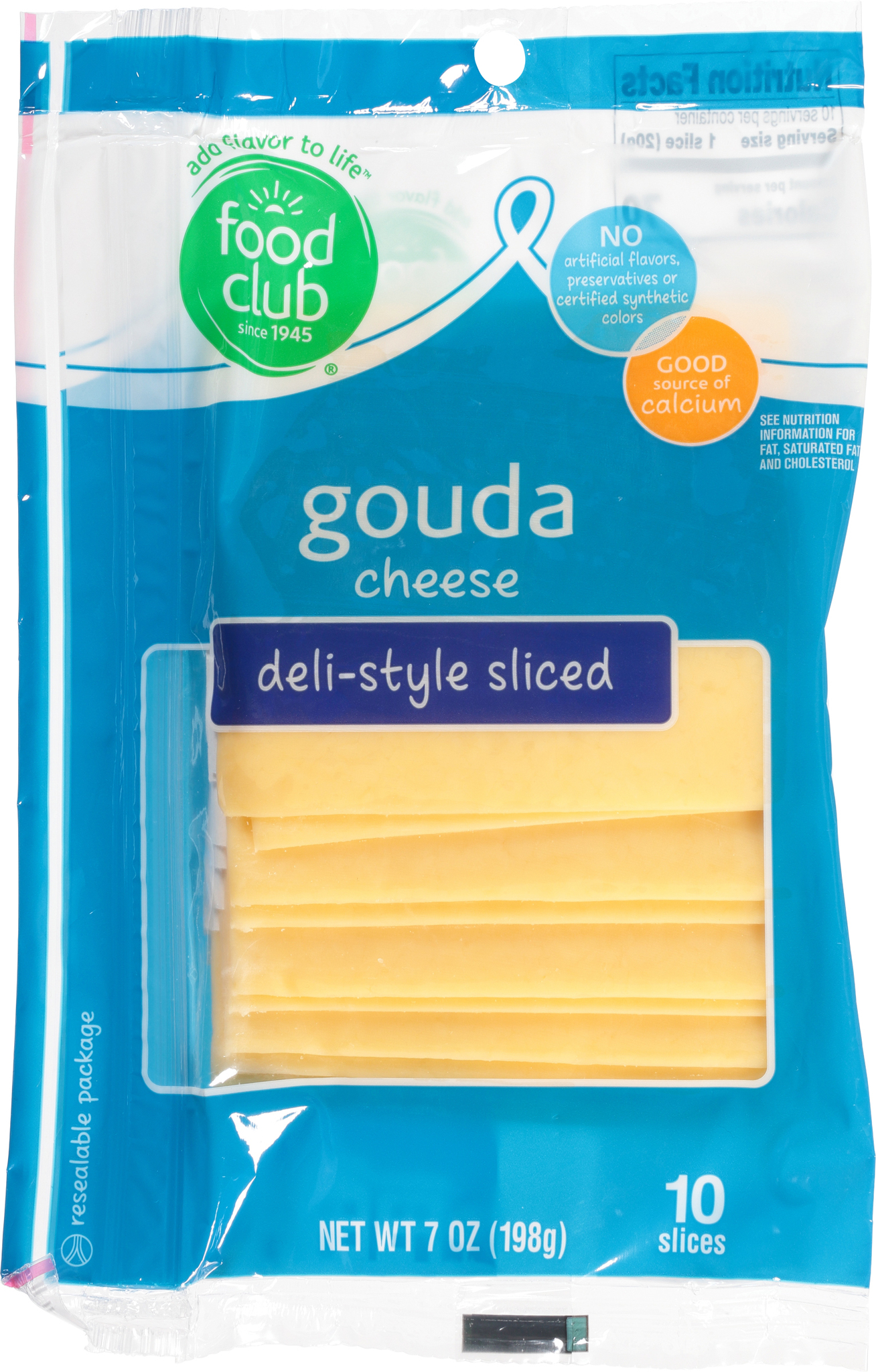 Deli-Style Sliced Gouda Cheese