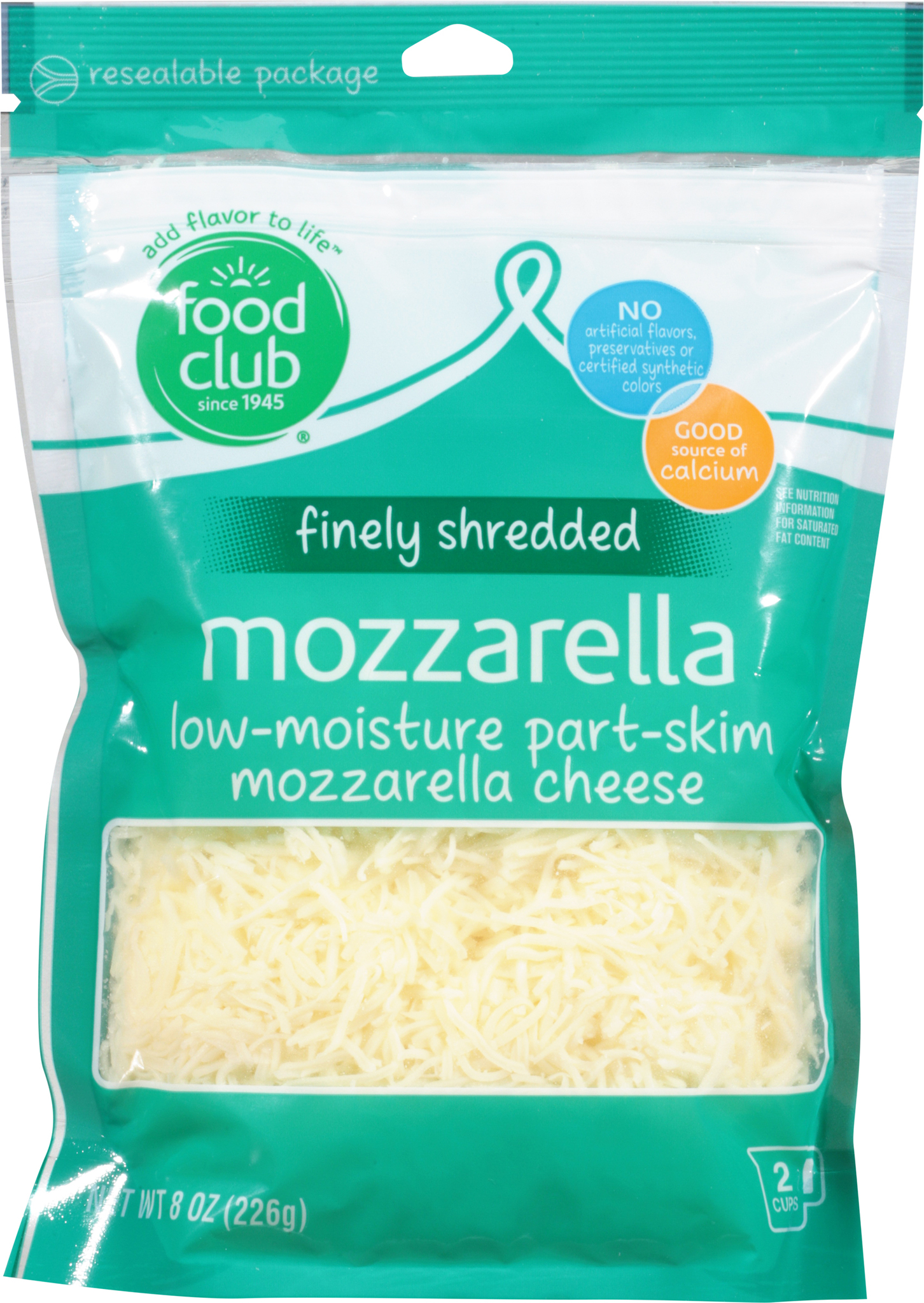 Finely Shredded Mozzarella Cheese