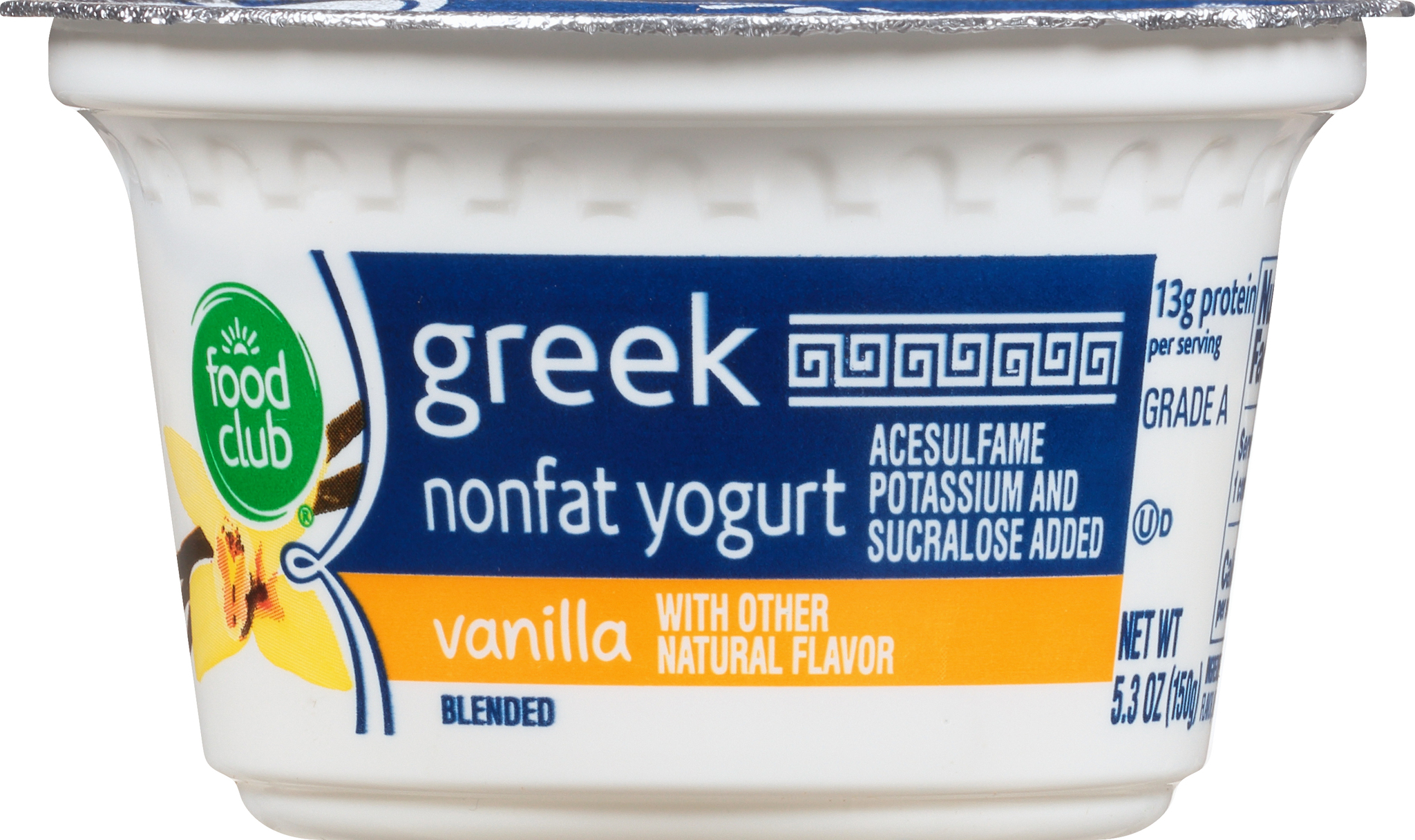 Greek Blended Nonfat Vanilla Yogurt