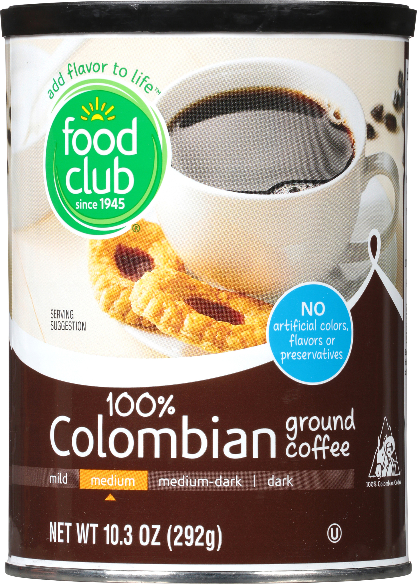 Medium Ground 100% Colombian Coffee