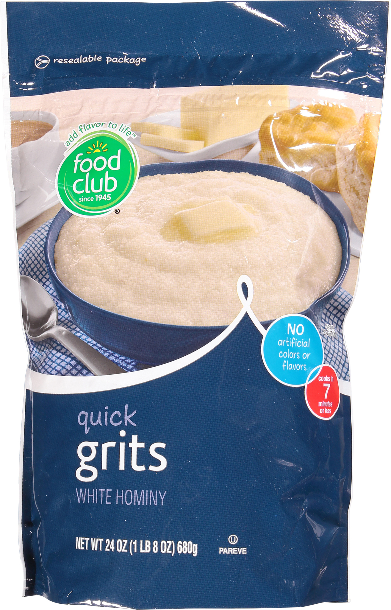 White Hominy Quick Grits