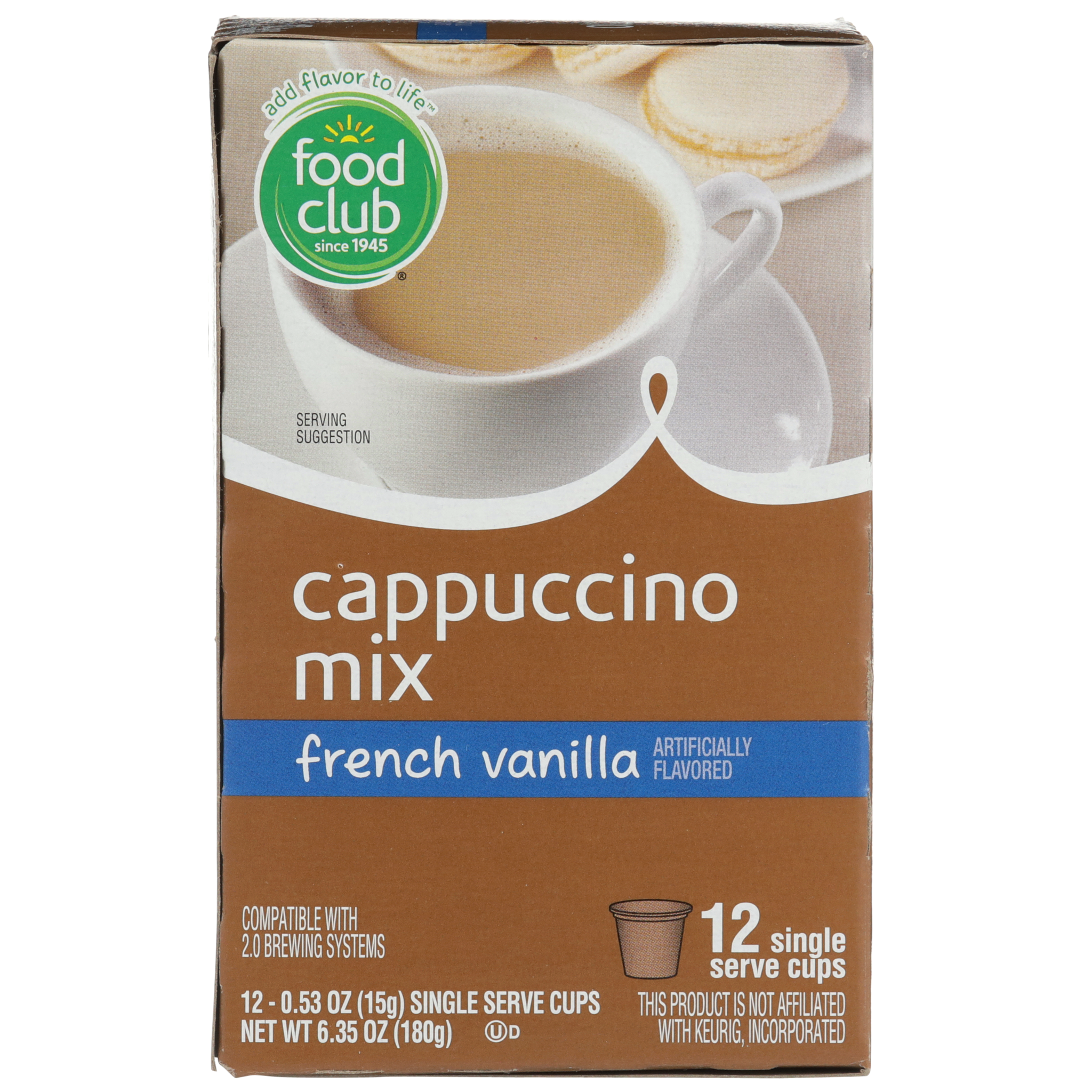 French Vanilla Cappuccino Mix Single Serve Cups