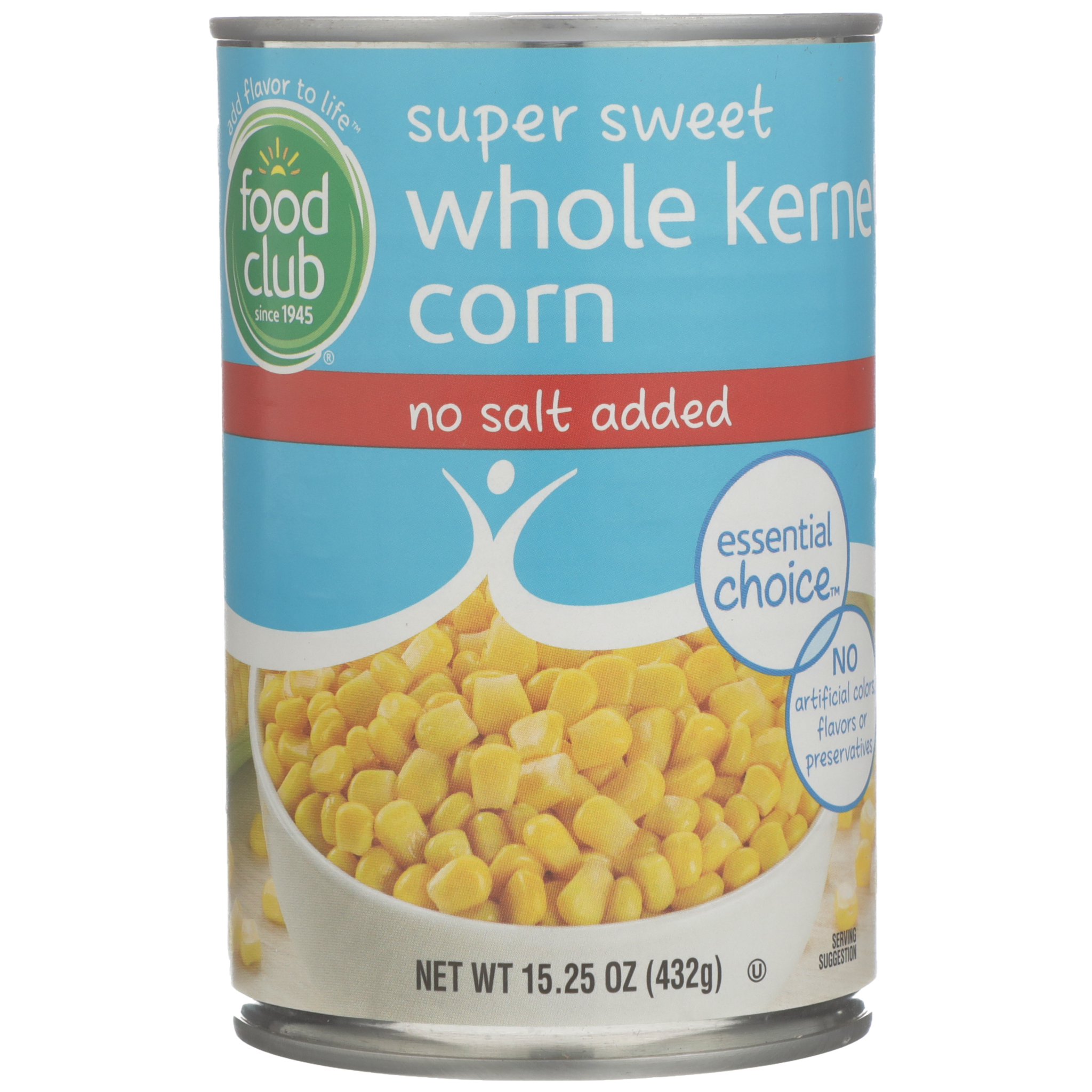 No Salt Added Super Sweet Whole Kernel Corn