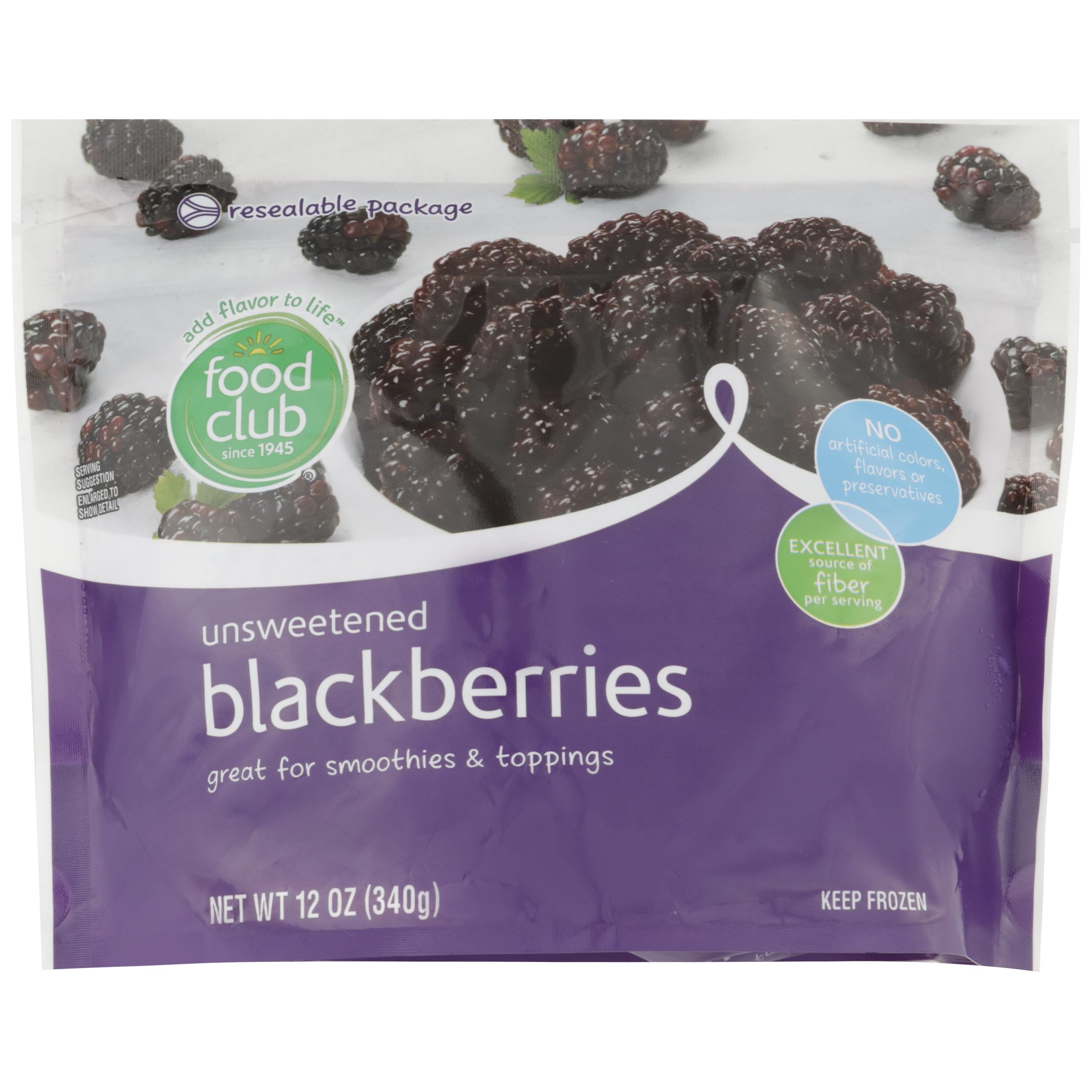 Unsweetened Blackberries