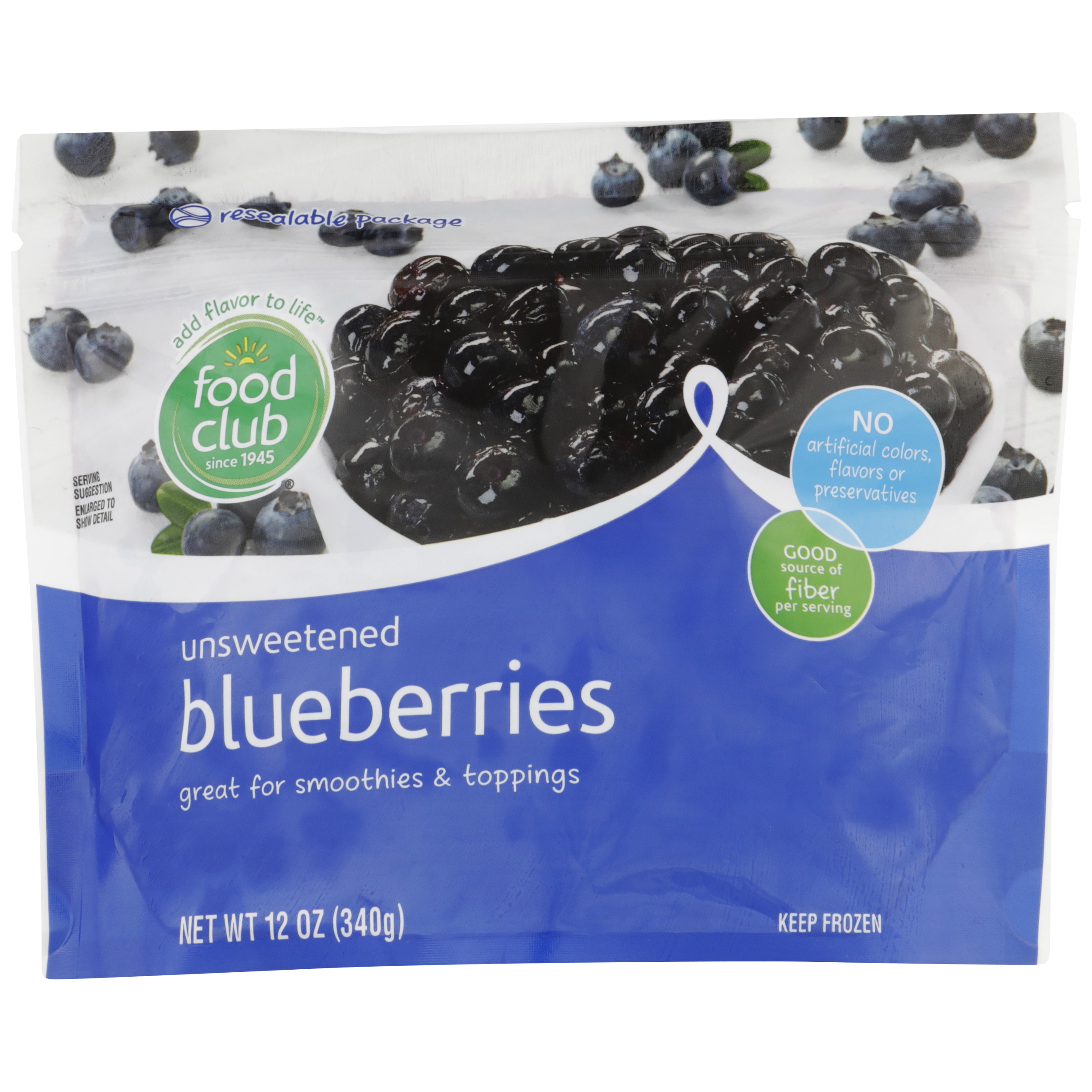 Unsweetened Blueberries