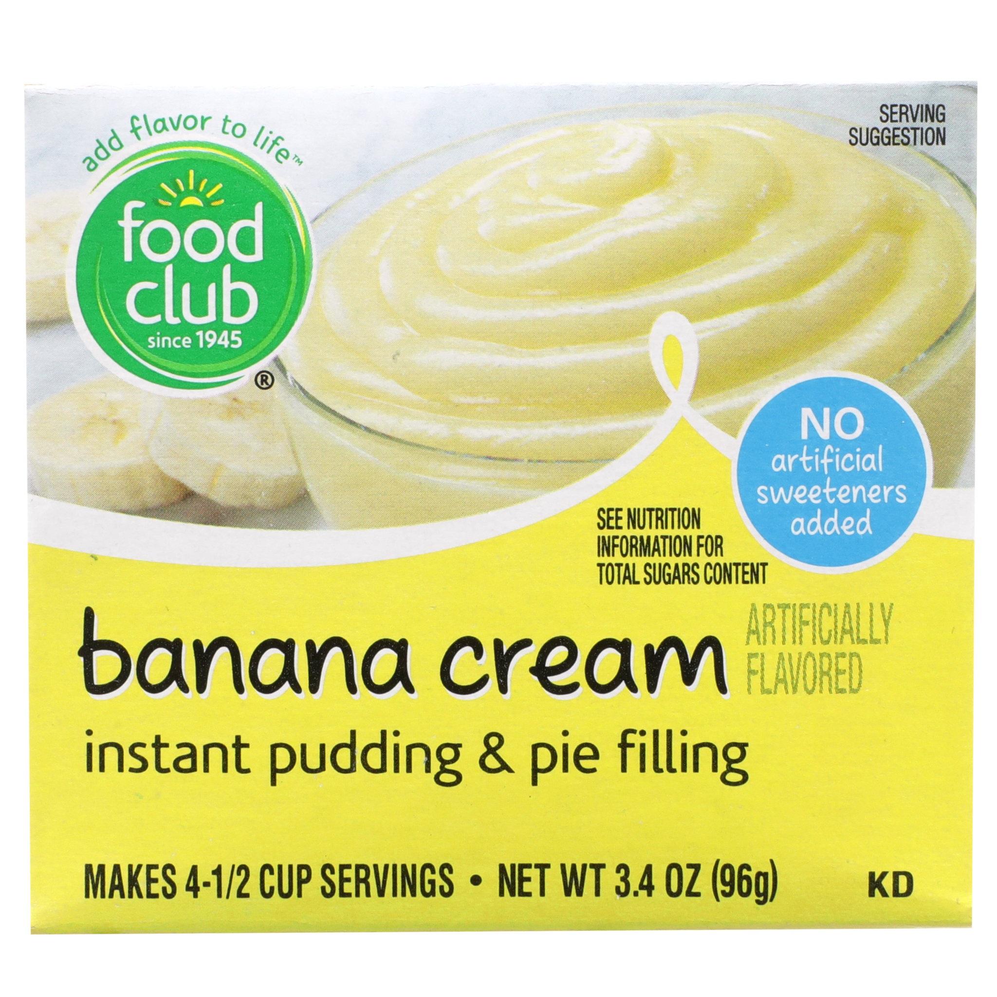 Banana Cream Instant Pudding & Pie Filling