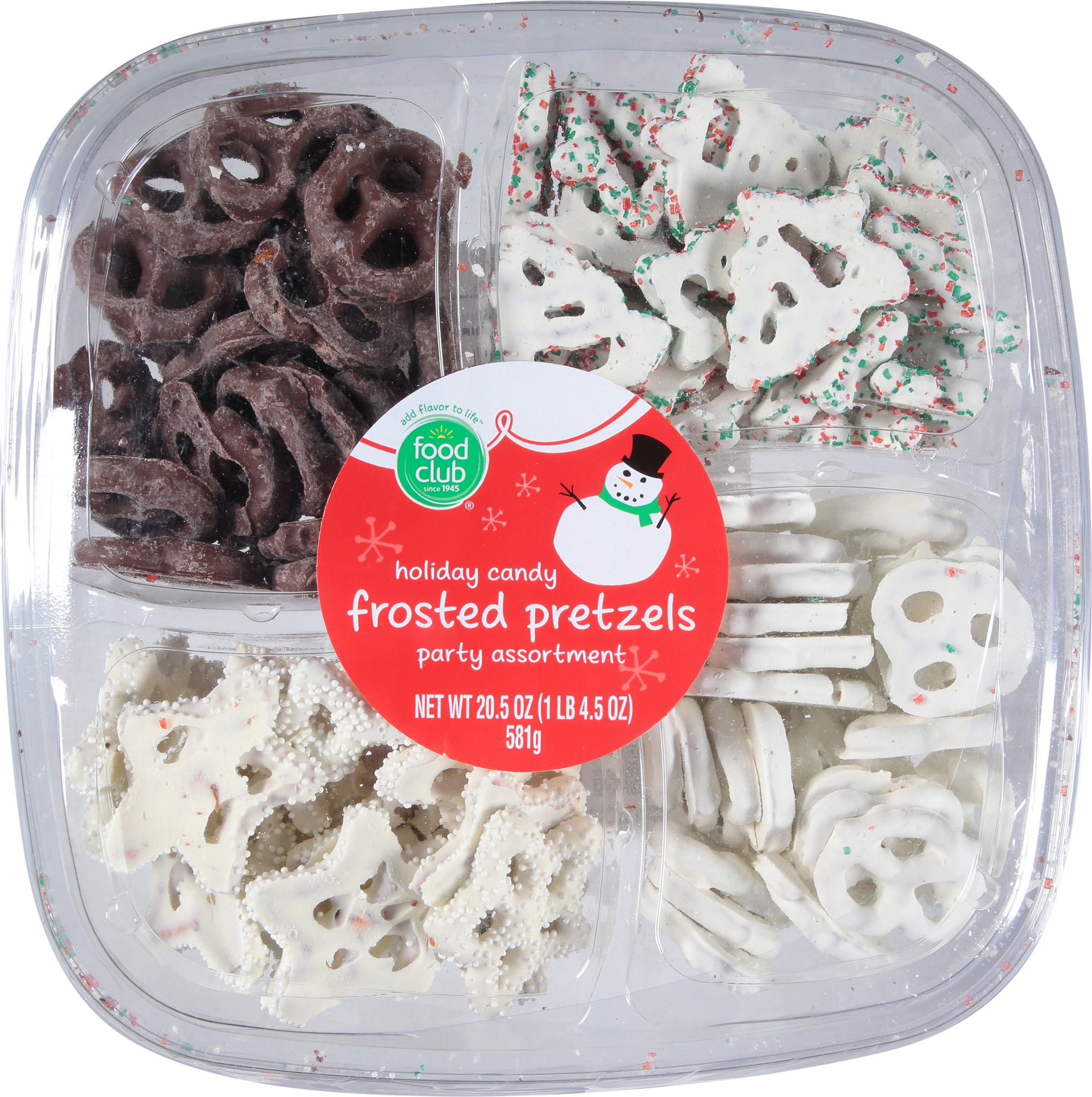 Party Assortment Frosted Pretzels Holiday Candy