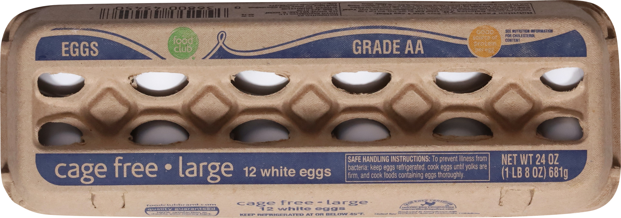 Cage Free White Eggs Large