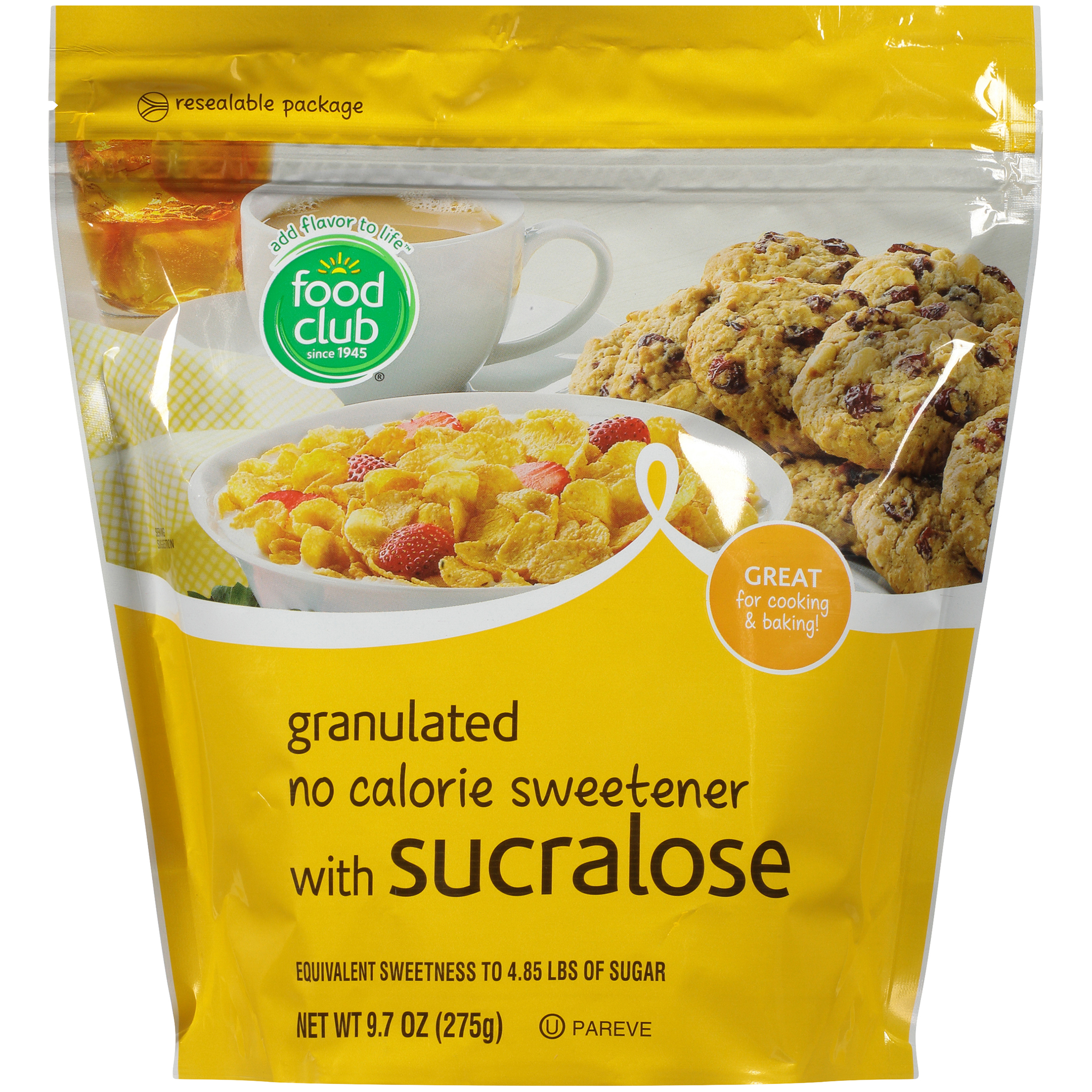 Granulated No Calorie Sweetener With Sucralose