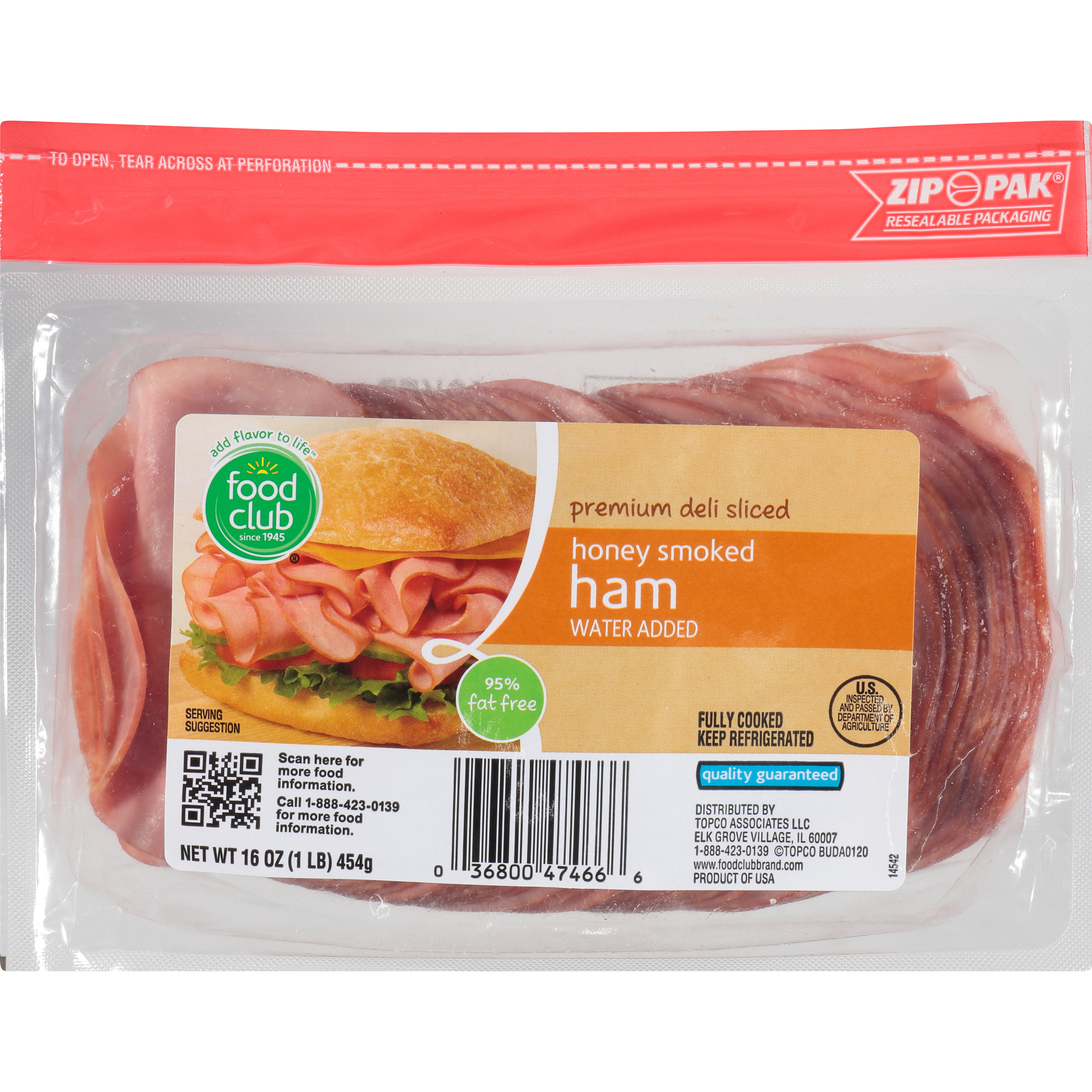 Honey Smoked Premium Deli Sliced Ham