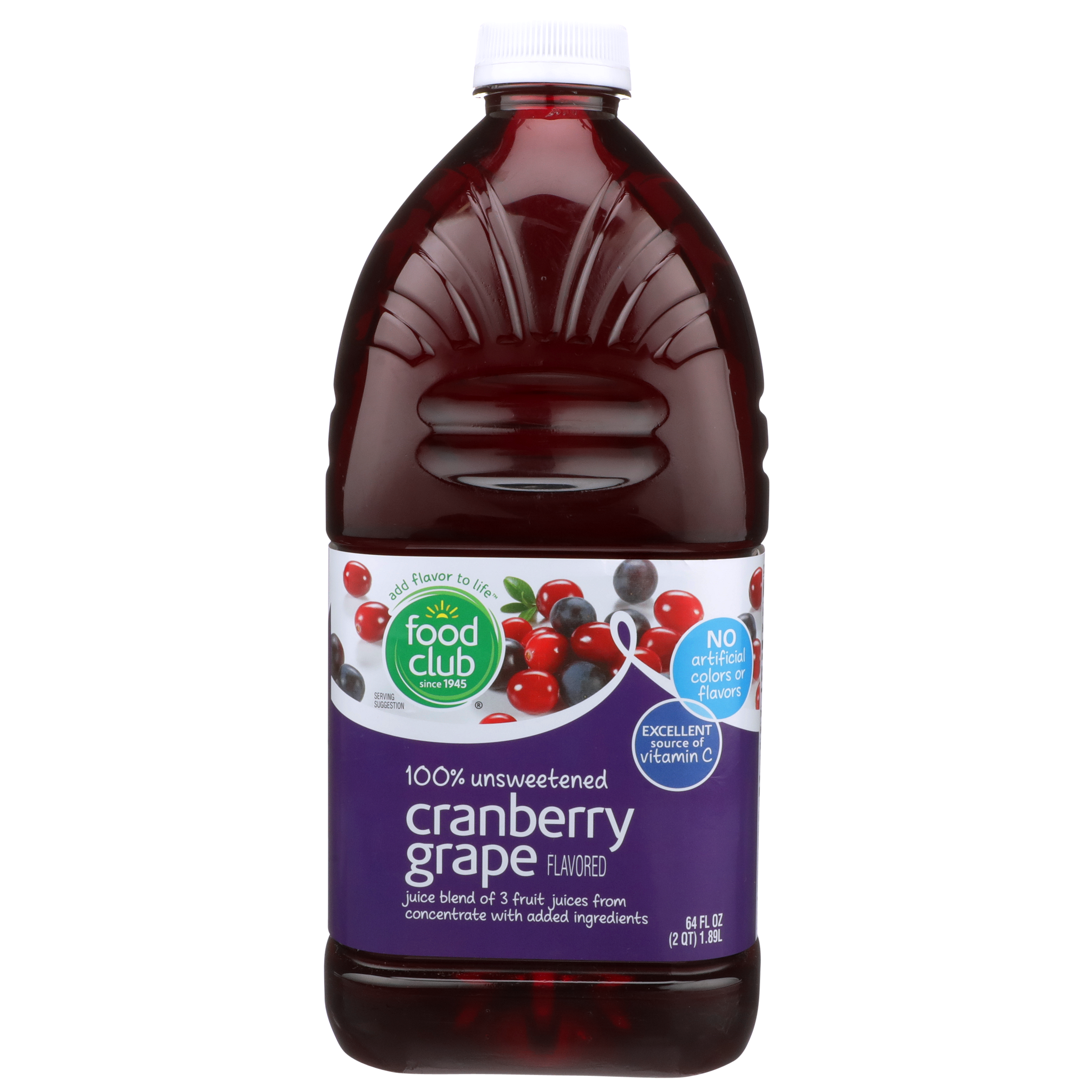 Juice Cranberry Grape 100% Pet