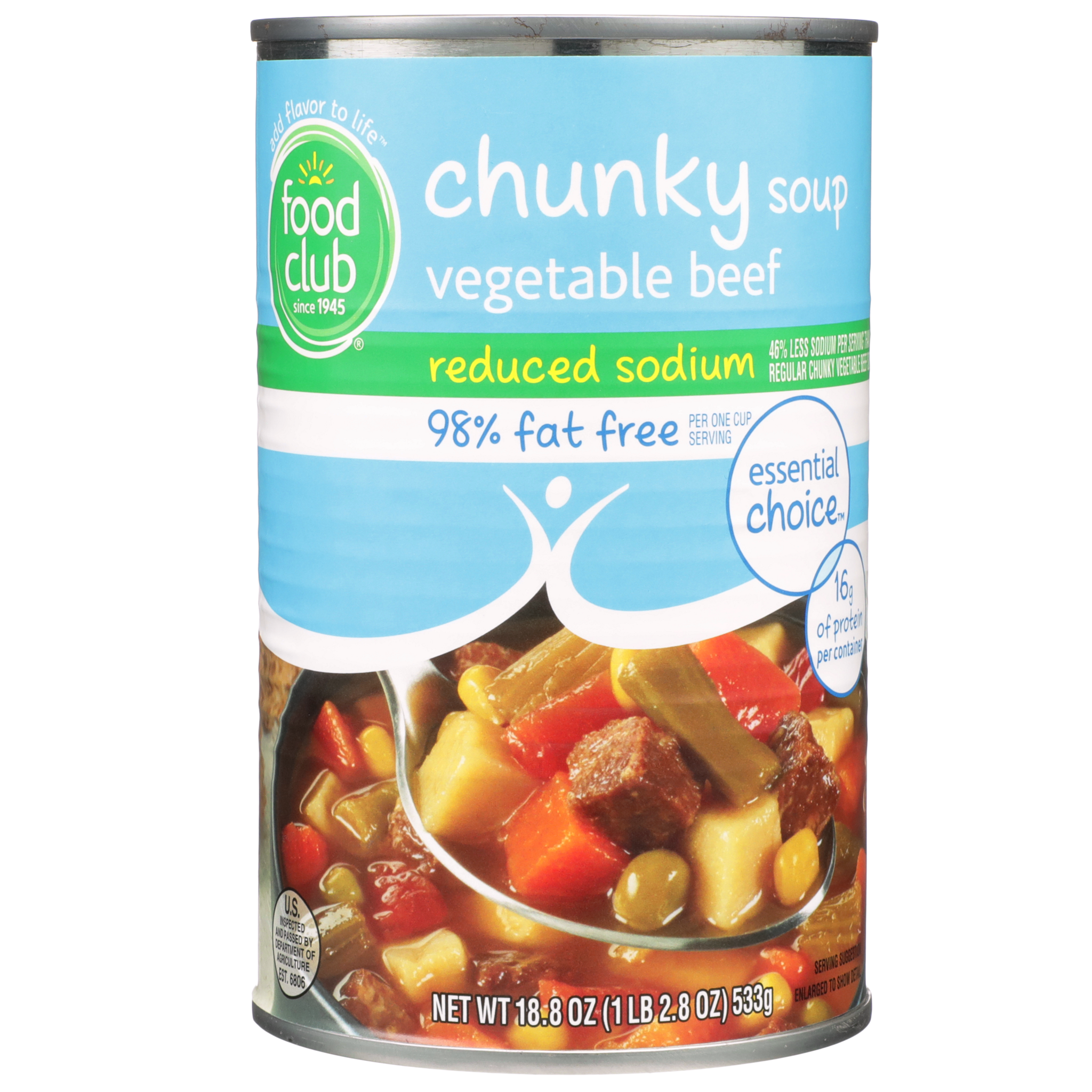 Reduced Sodium Vegetable Beef Chunky Soup