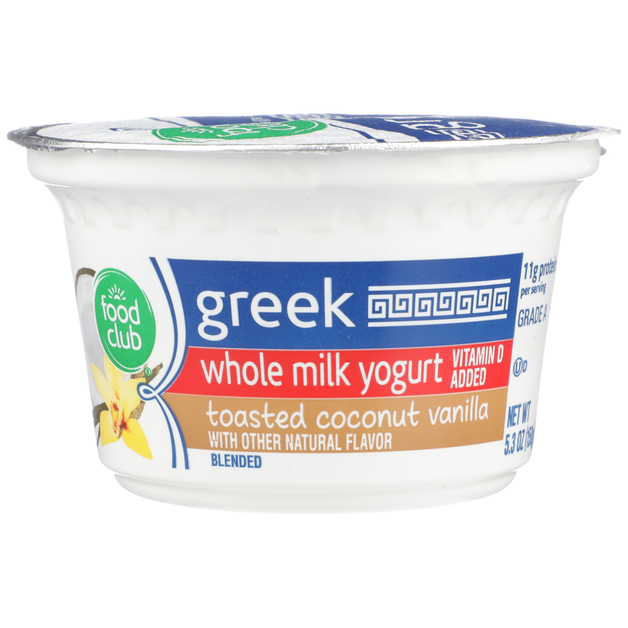 Toasted Coconut Vanilla Whole Milk Greek Yogurt