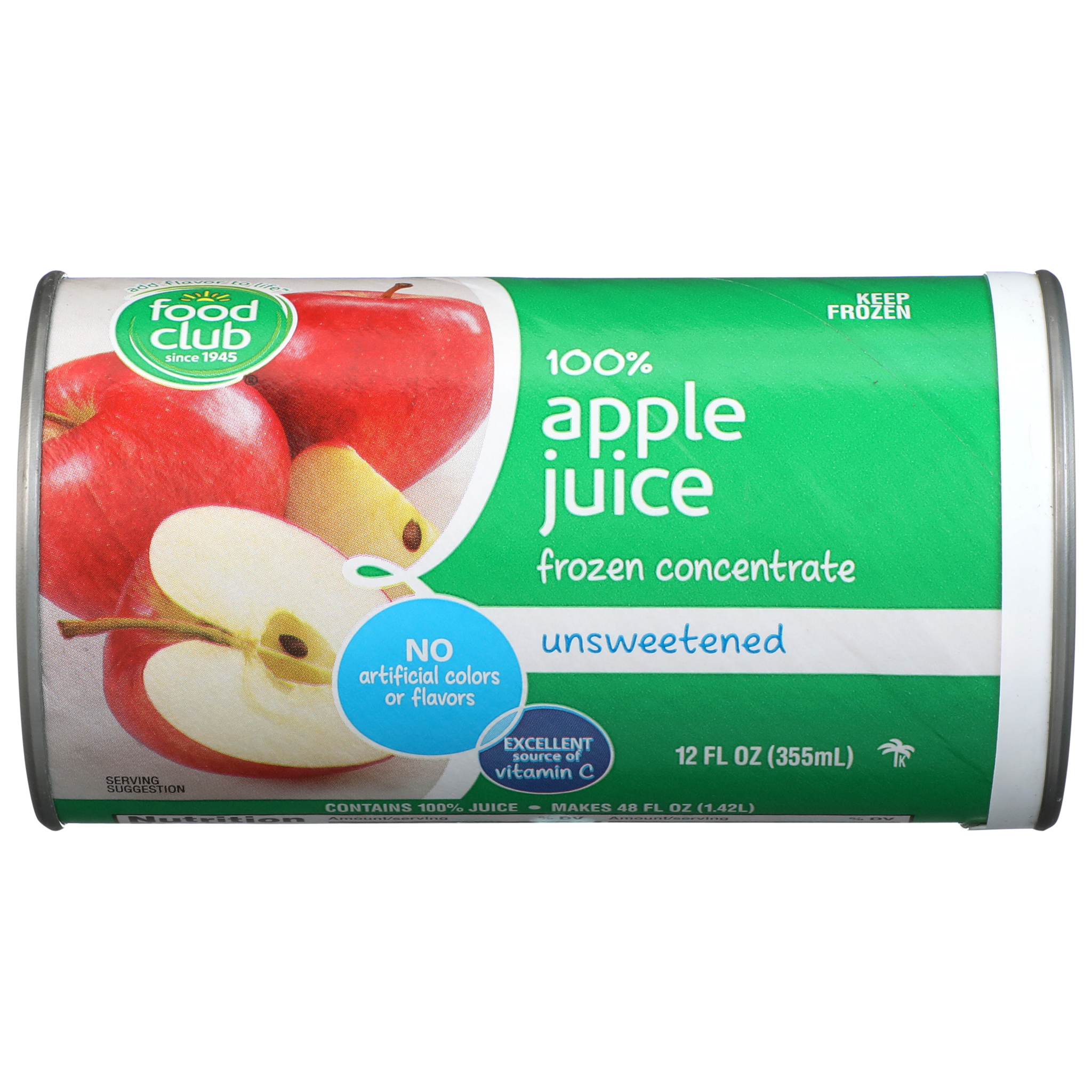 100% Unsweetened Apple Juice Frozen Concentrate