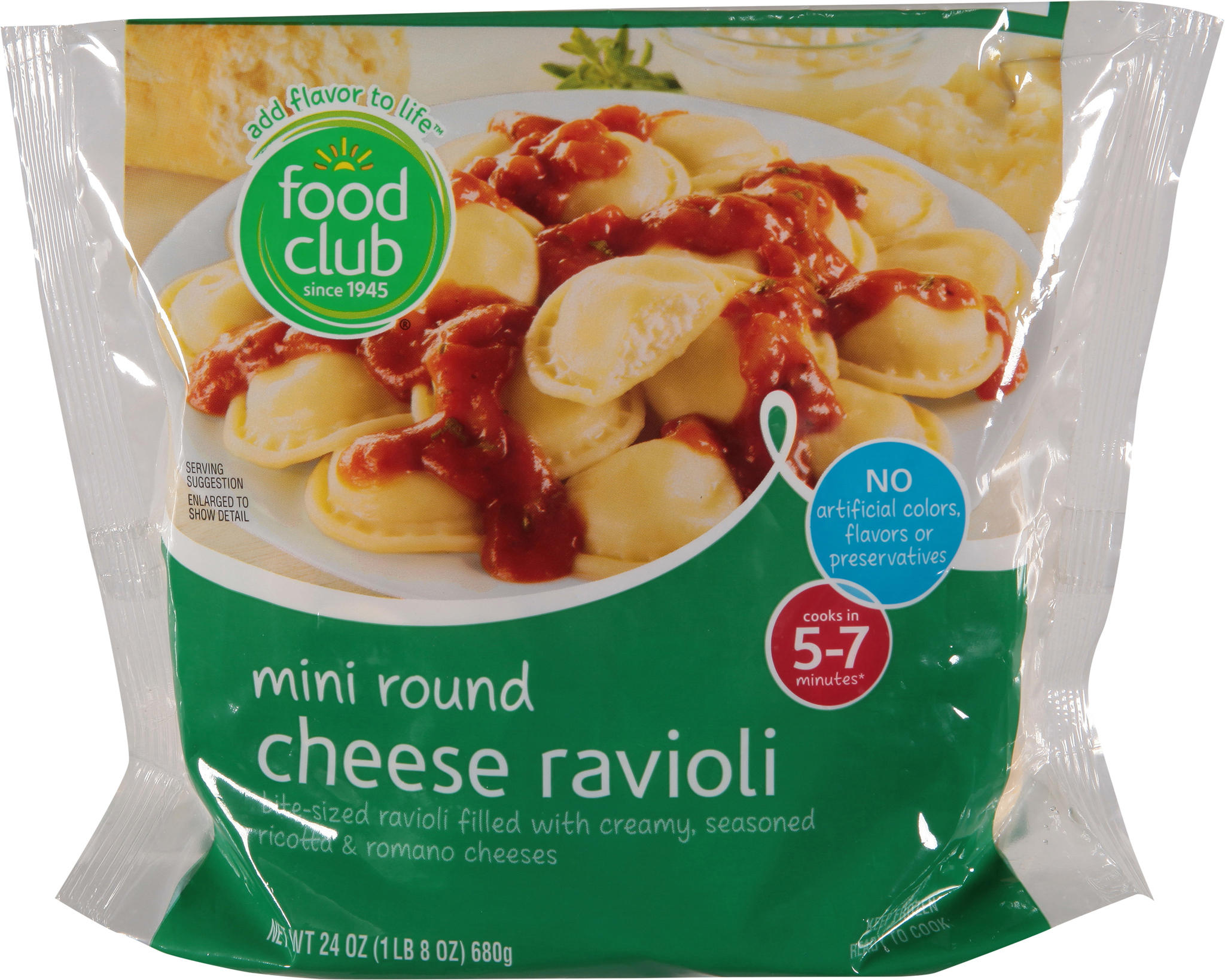 Round Cheese Ravioli Mini