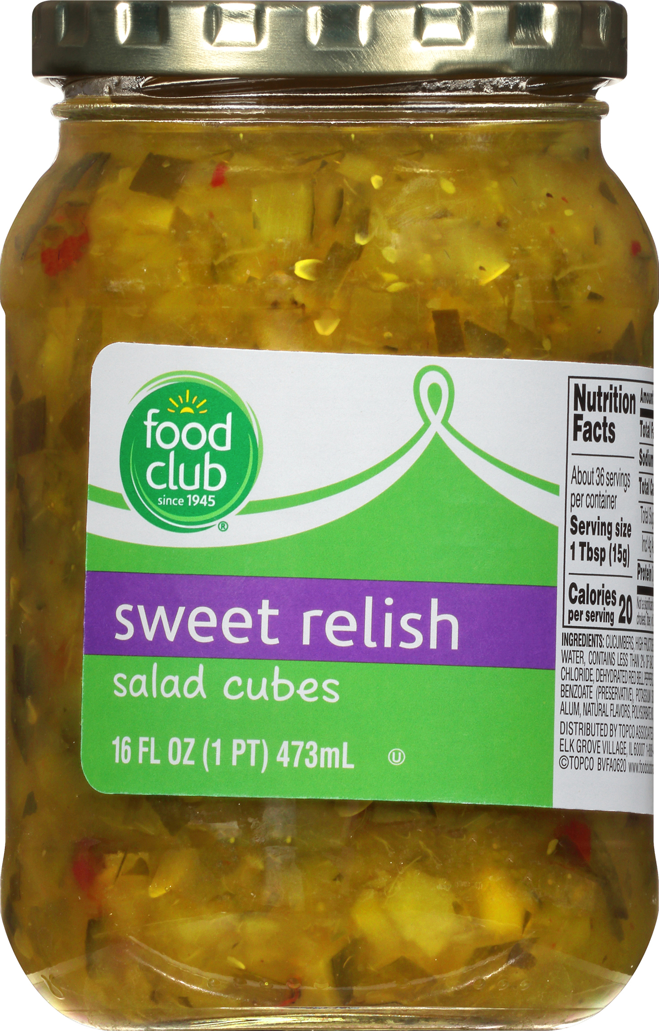 Salad Cubes Sweet Relish