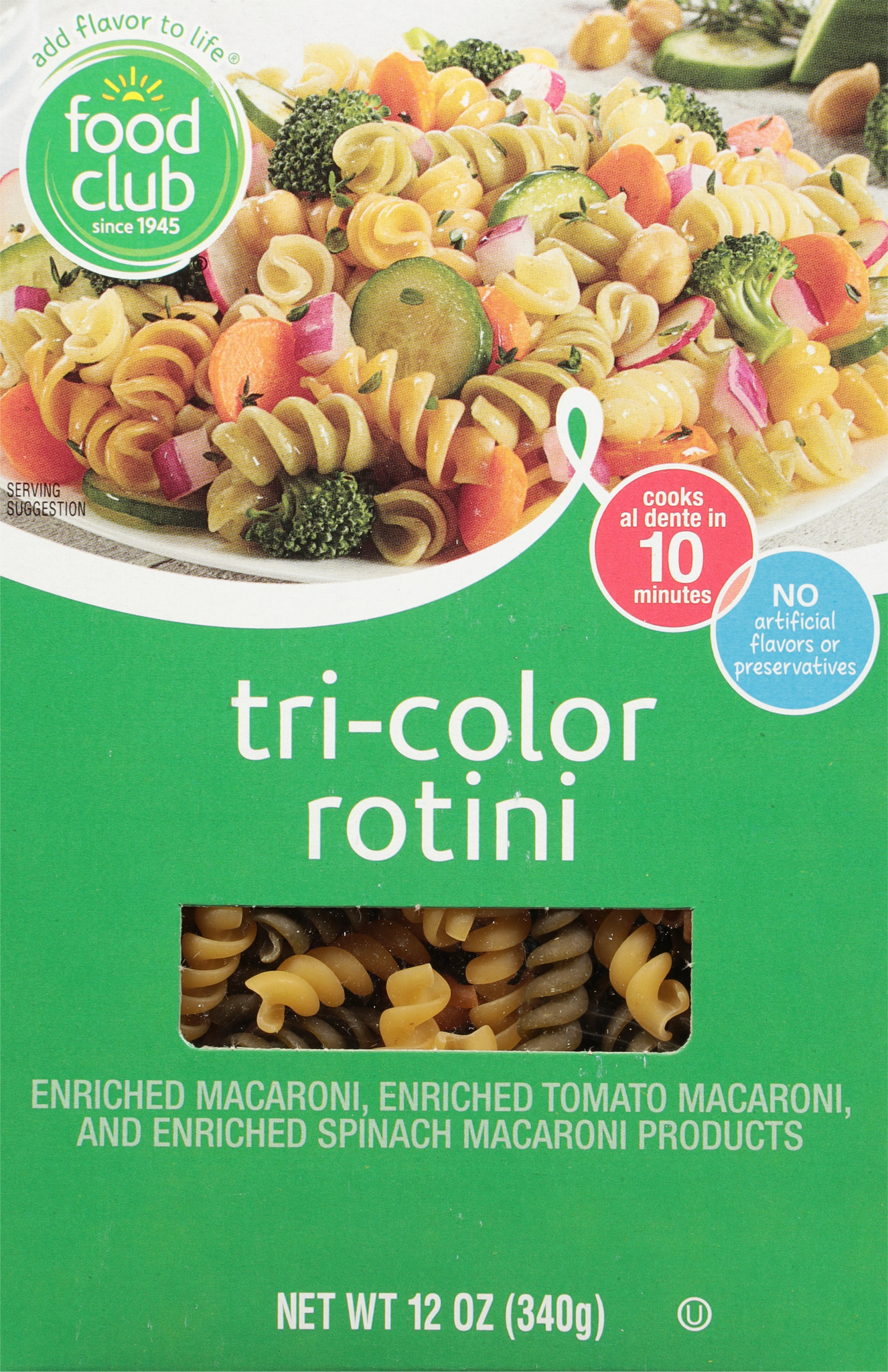 Tri-Color Rotini