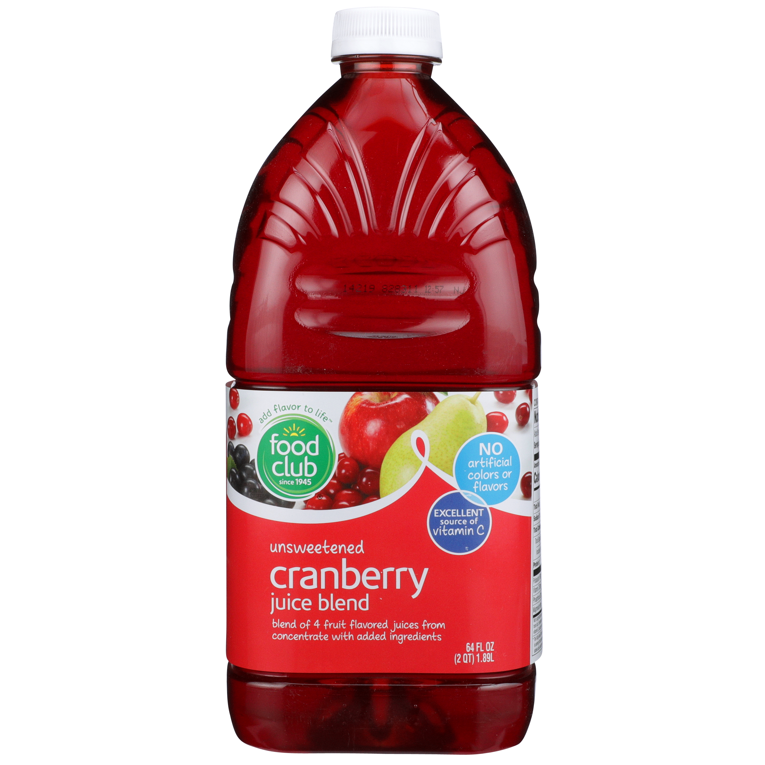 Unsweetened Cranberry Juice Blend Of 4 Fruit Flavored Juices From Concentrate