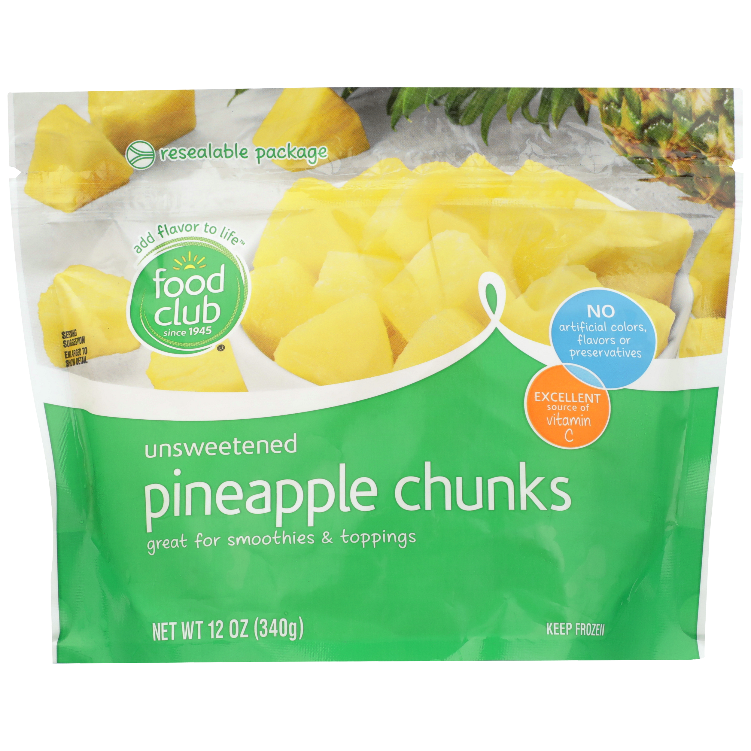 Unsweetened Pineapple Chunks