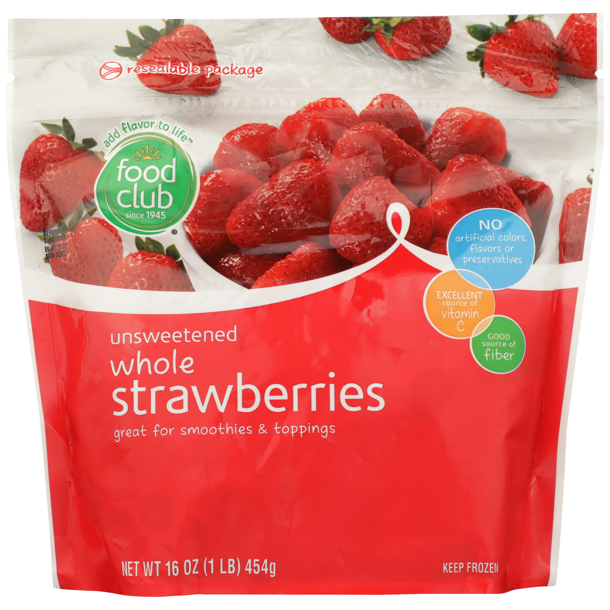 Unsweetened Whole Strawberries