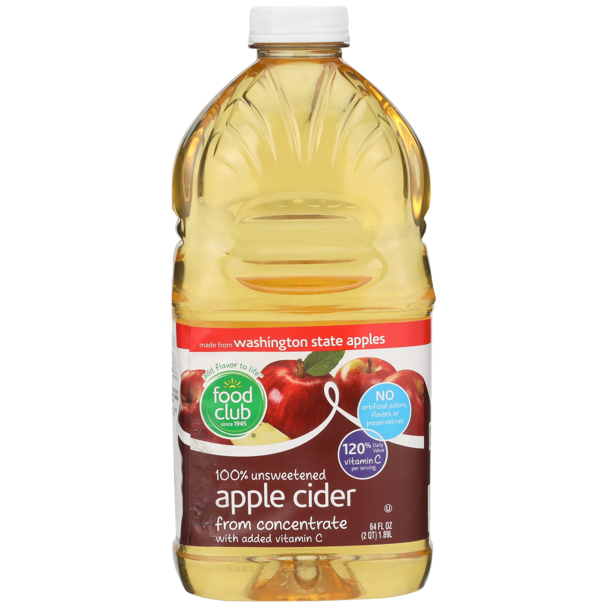 100% Unsweetened Apple Cider From Concentrate With Added Vitamin C