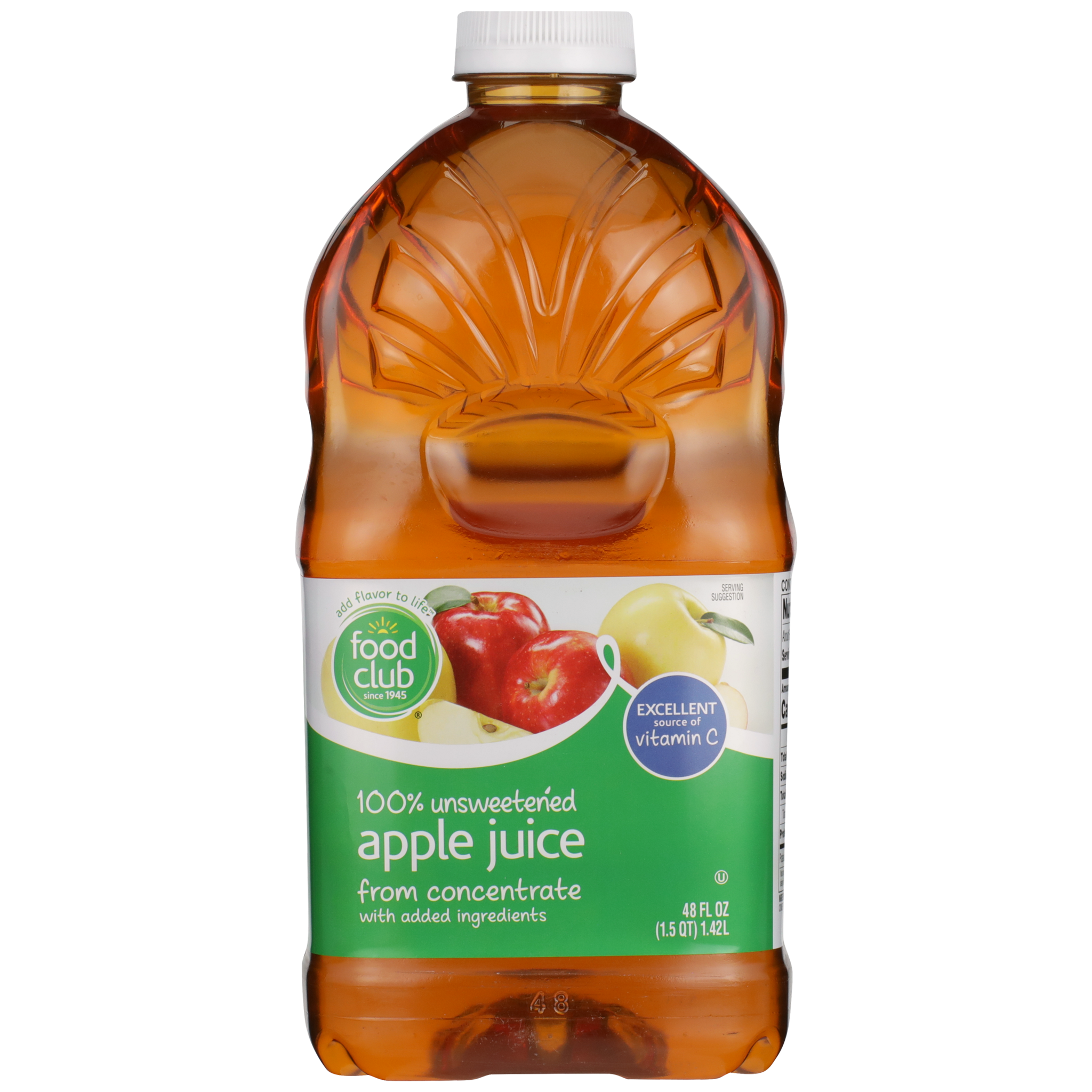 100% Unsweetened Apple Juice From Concentrate With Added Ingredients