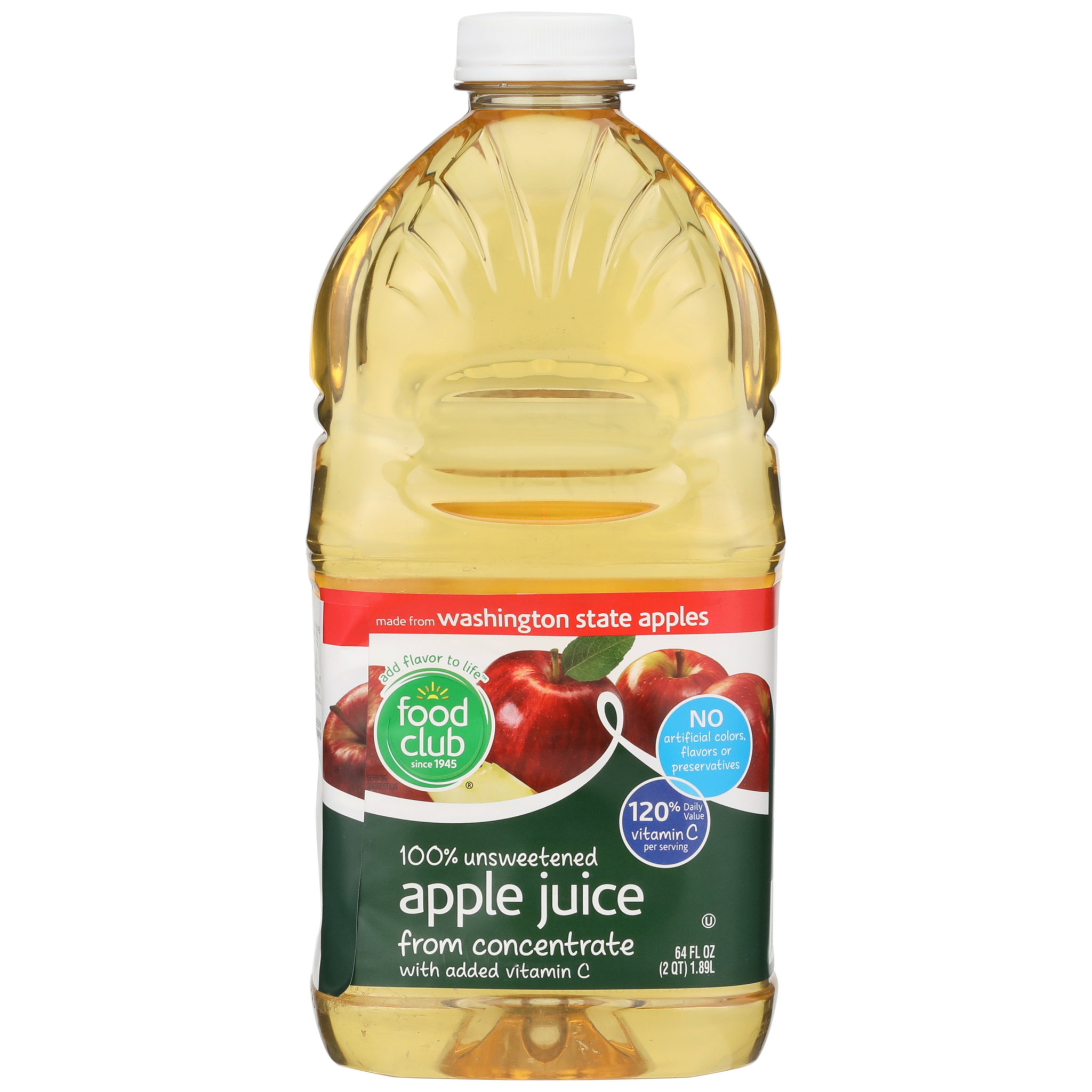 100% Unsweetened Apple Juice From Concentrate