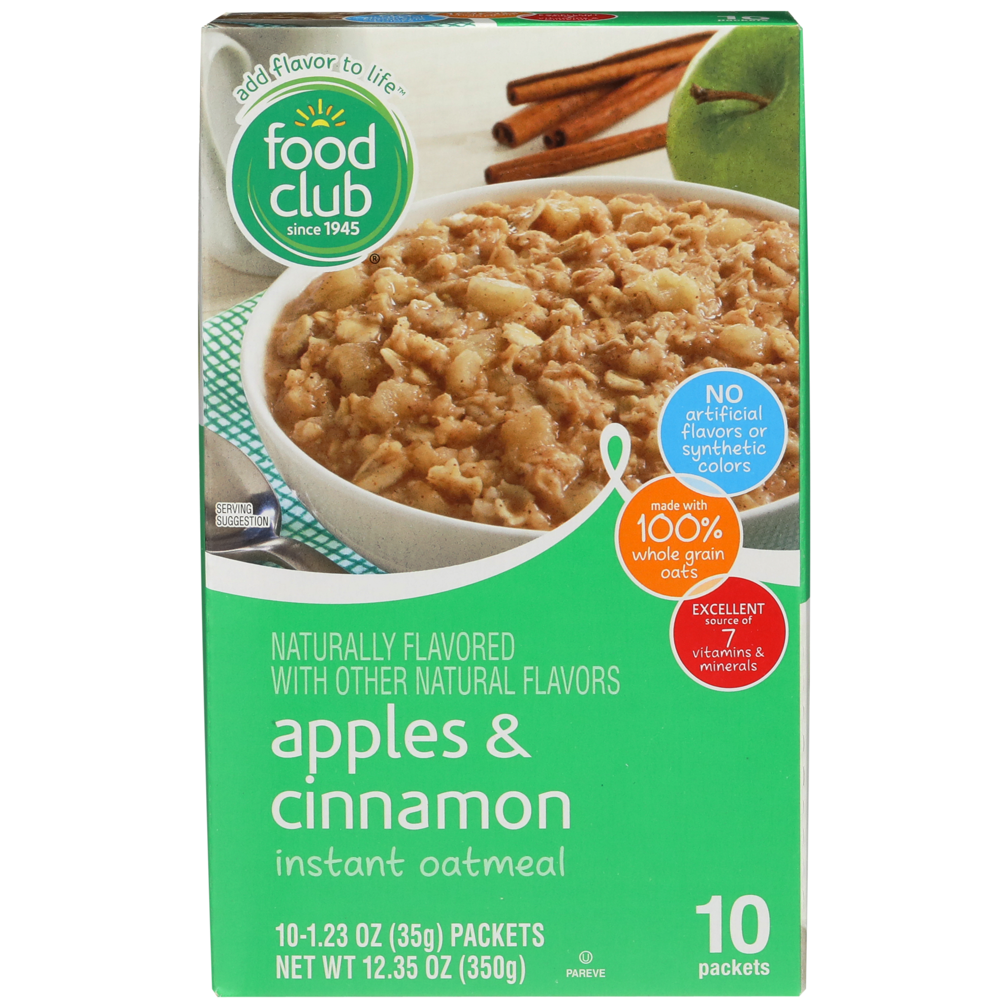 Apples & Cinnamon Instant Oatmeal