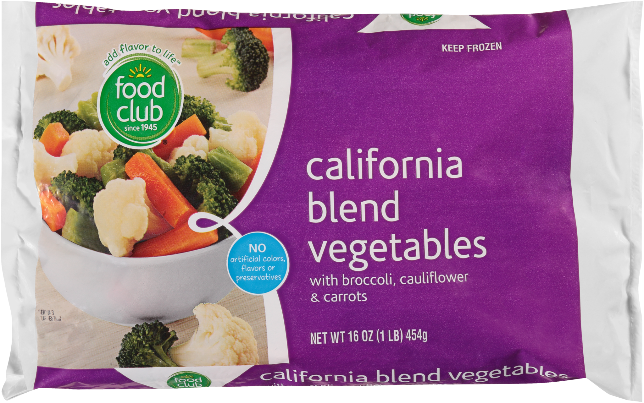 California Blend Vegetables With Broccoli  Cauliflower & Carrots