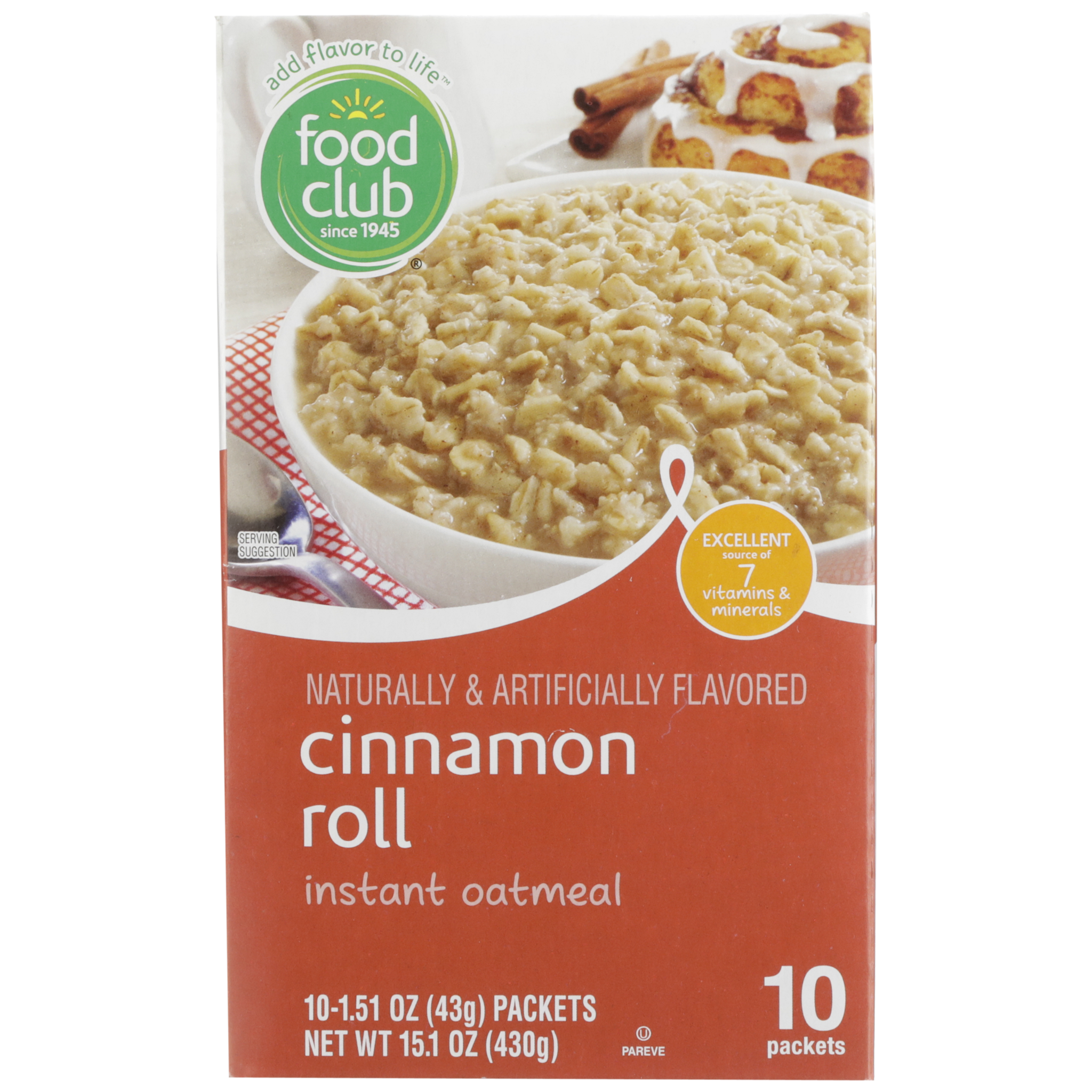 Cinnamon Roll Instant Oatmeal