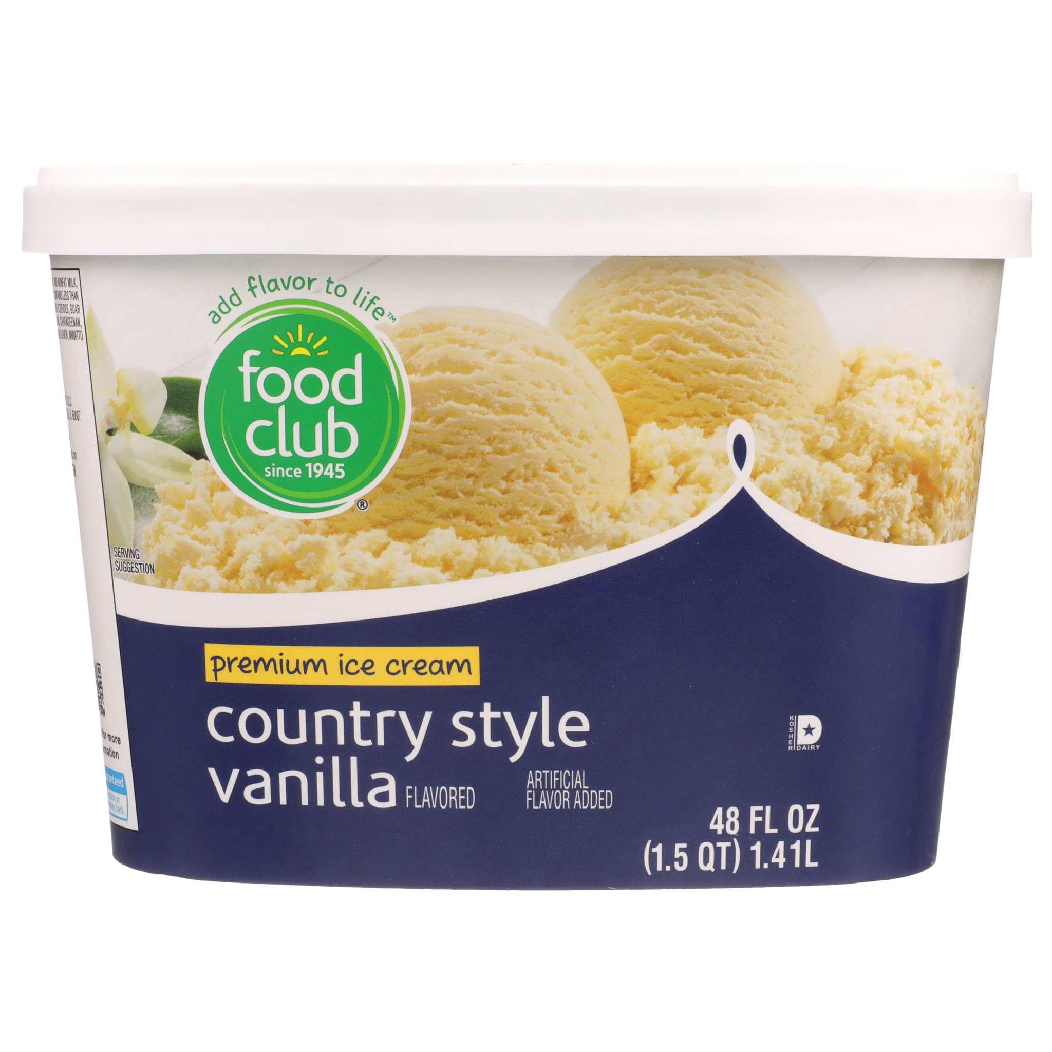 Country Style Vanilla Flavored Premium Ice Cream