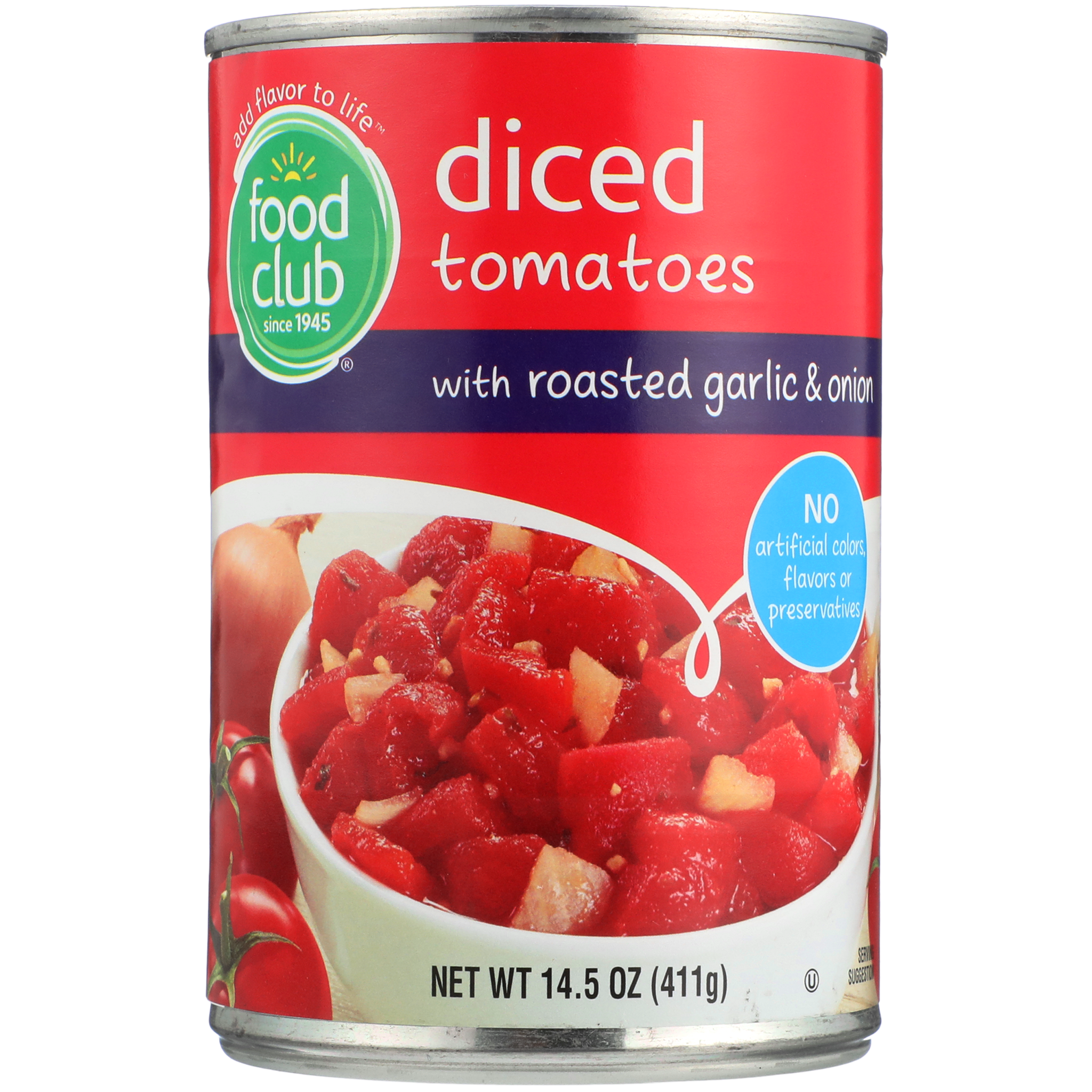 Diced Tomatoes With Roasted Garlic & Onion