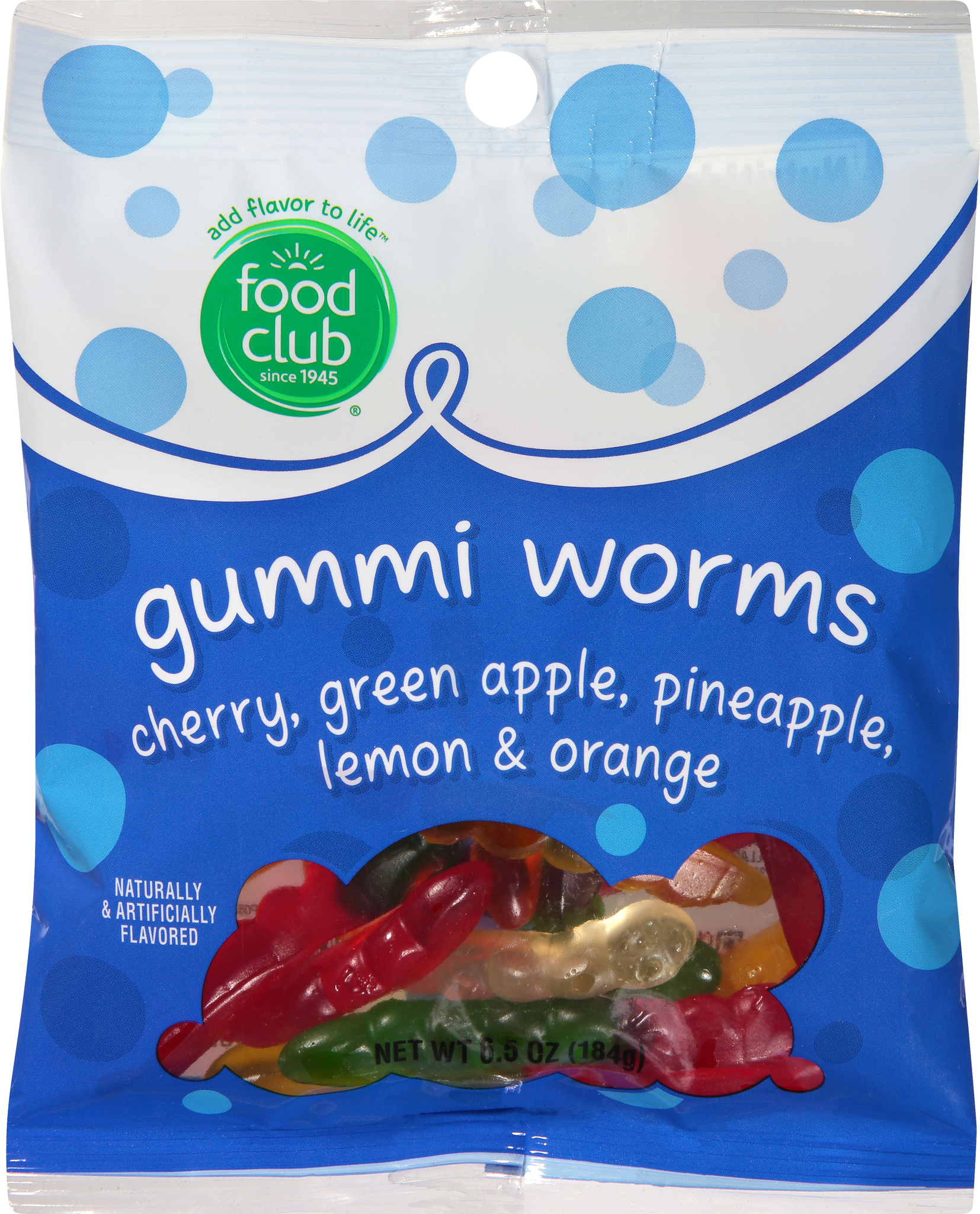 Assorted Flavors Gummi Worms