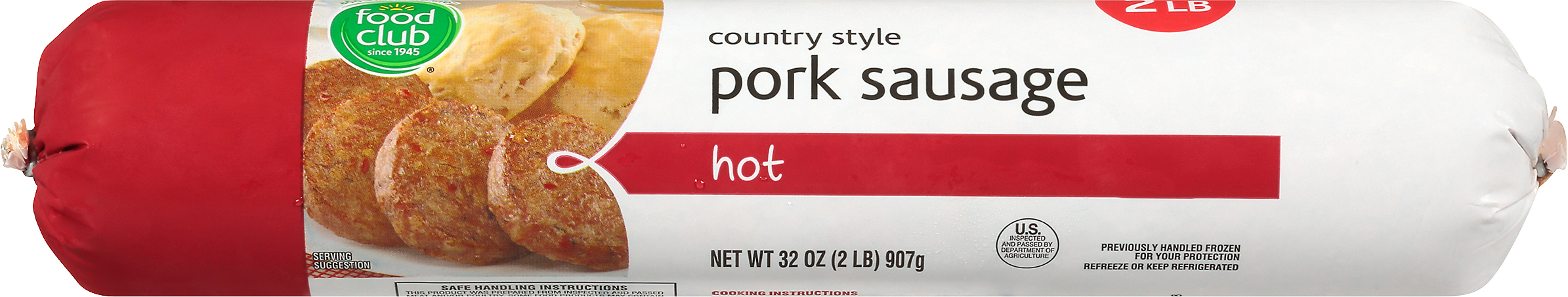 Country Style Hot Pork Sausage