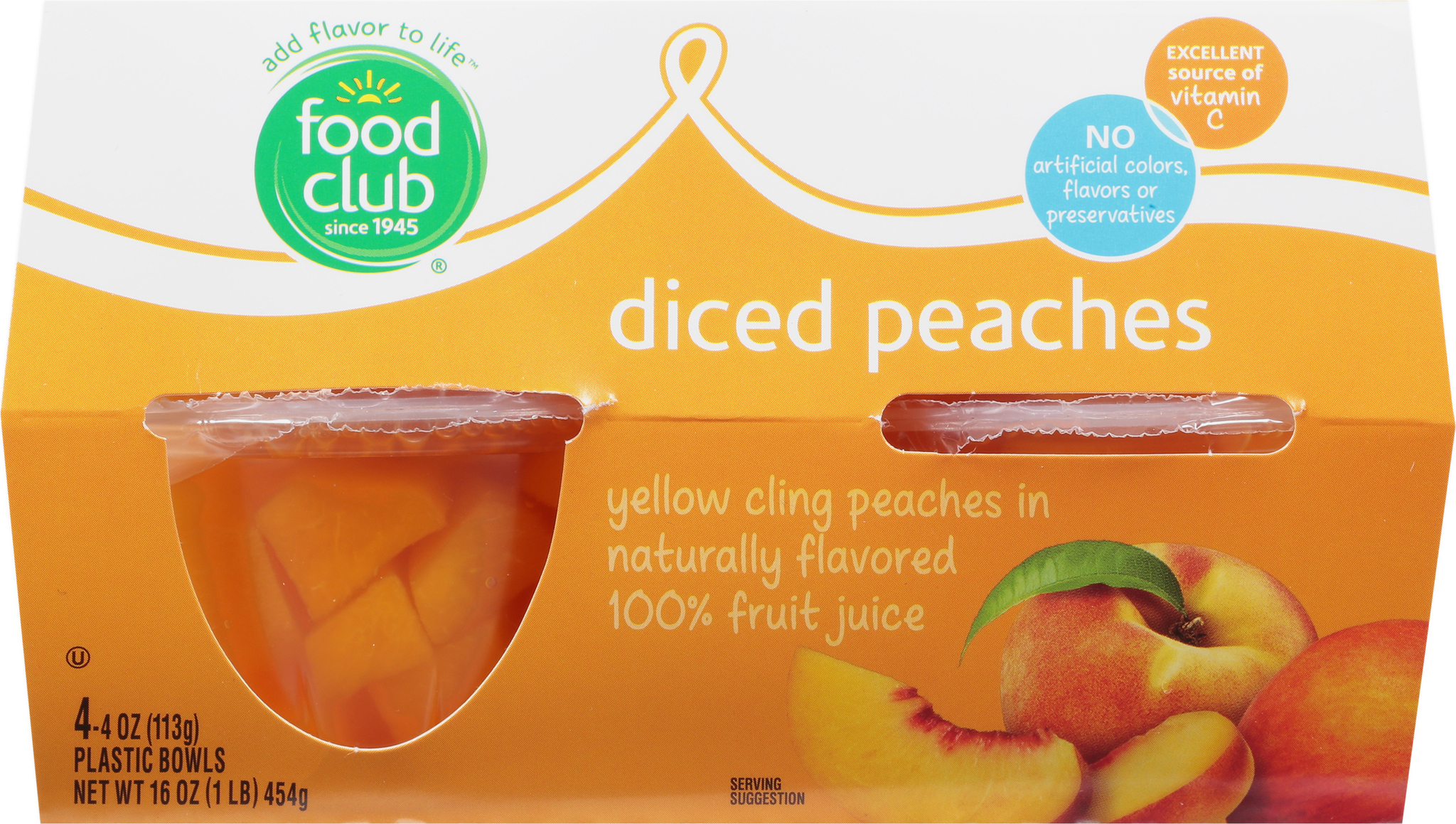 Diced Peaches