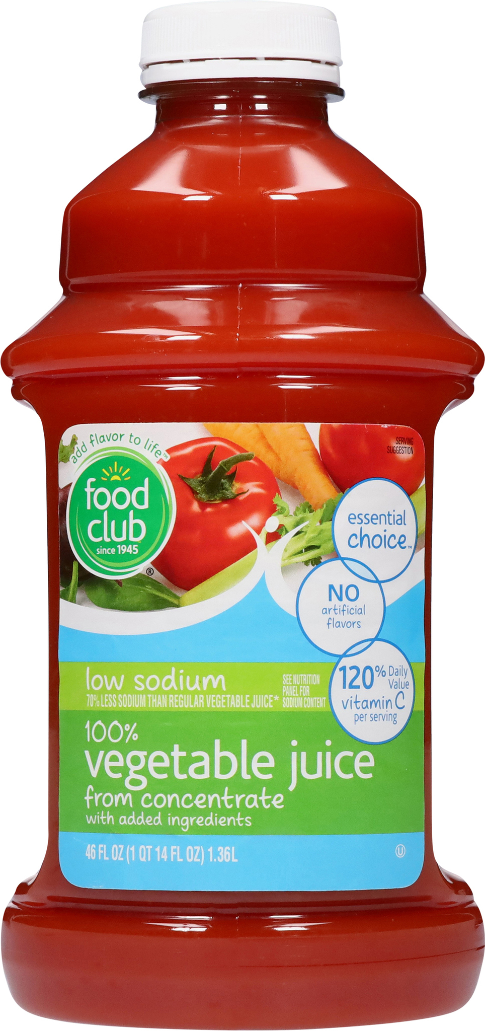 Essential Choice Low Sodium 100% Vegetable Juice