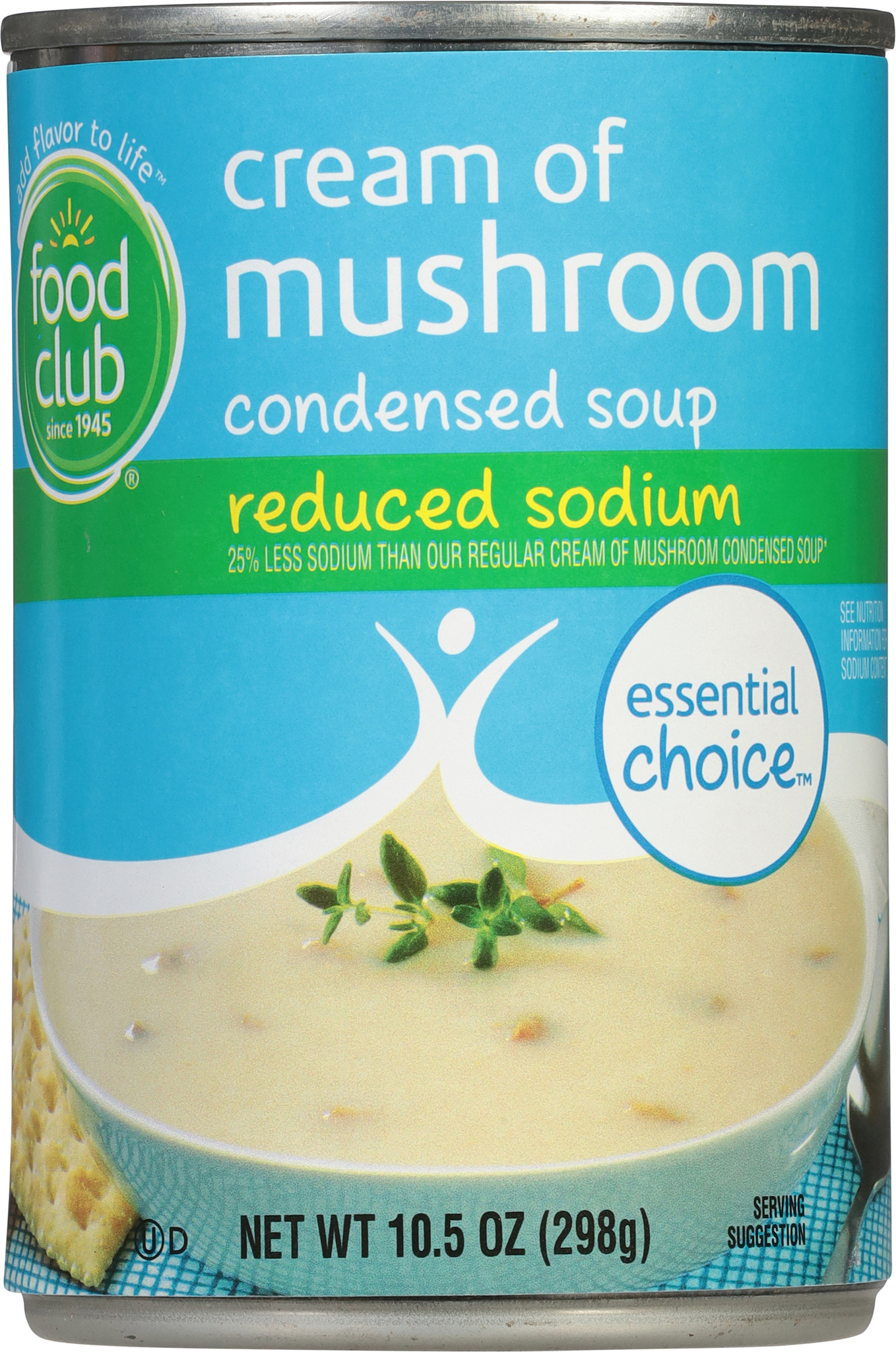 Essential Choice Reduced Sodium Cream Of Mushroom Condensed Soup