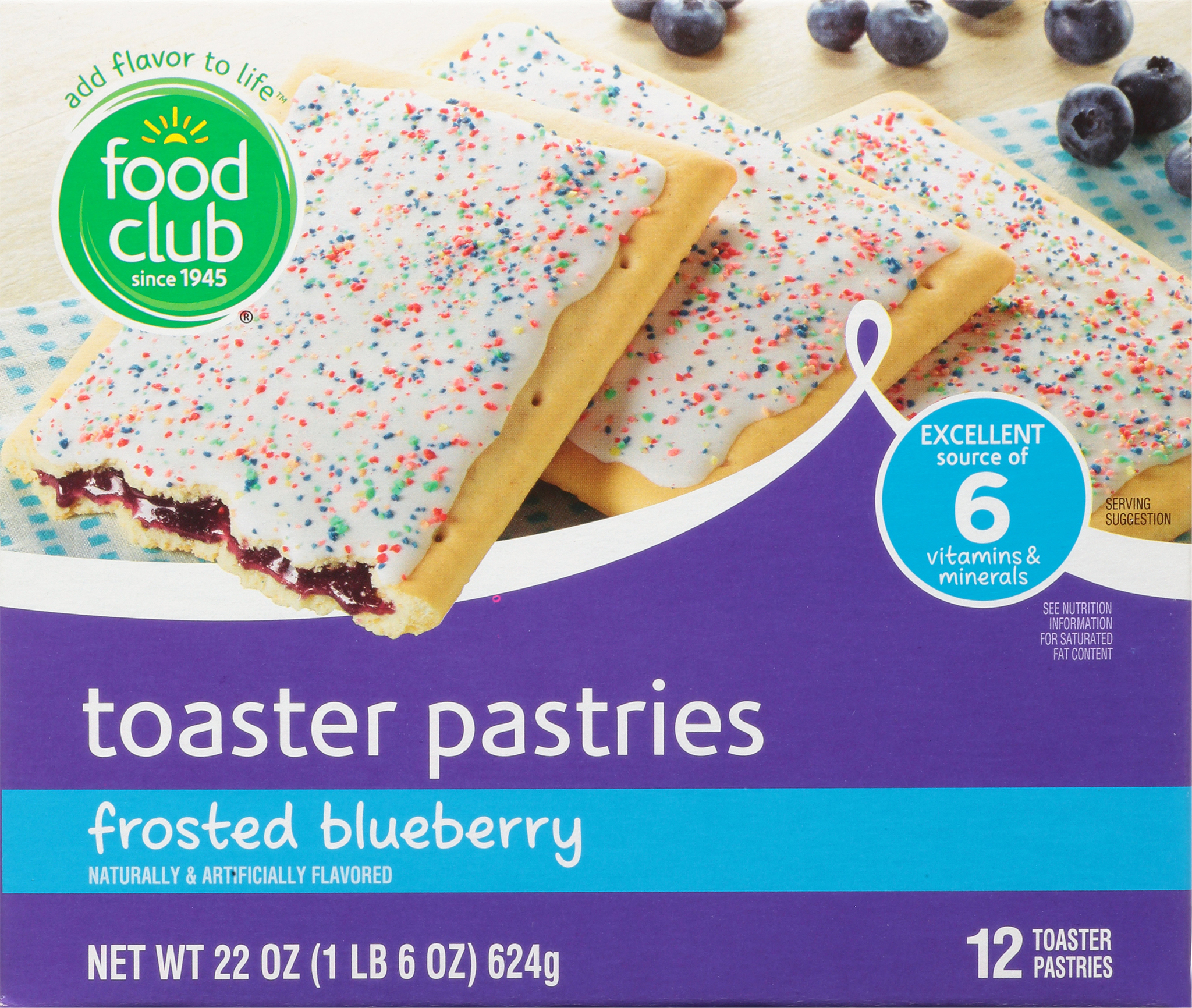 Frosted Blueberry Toaster Pastries