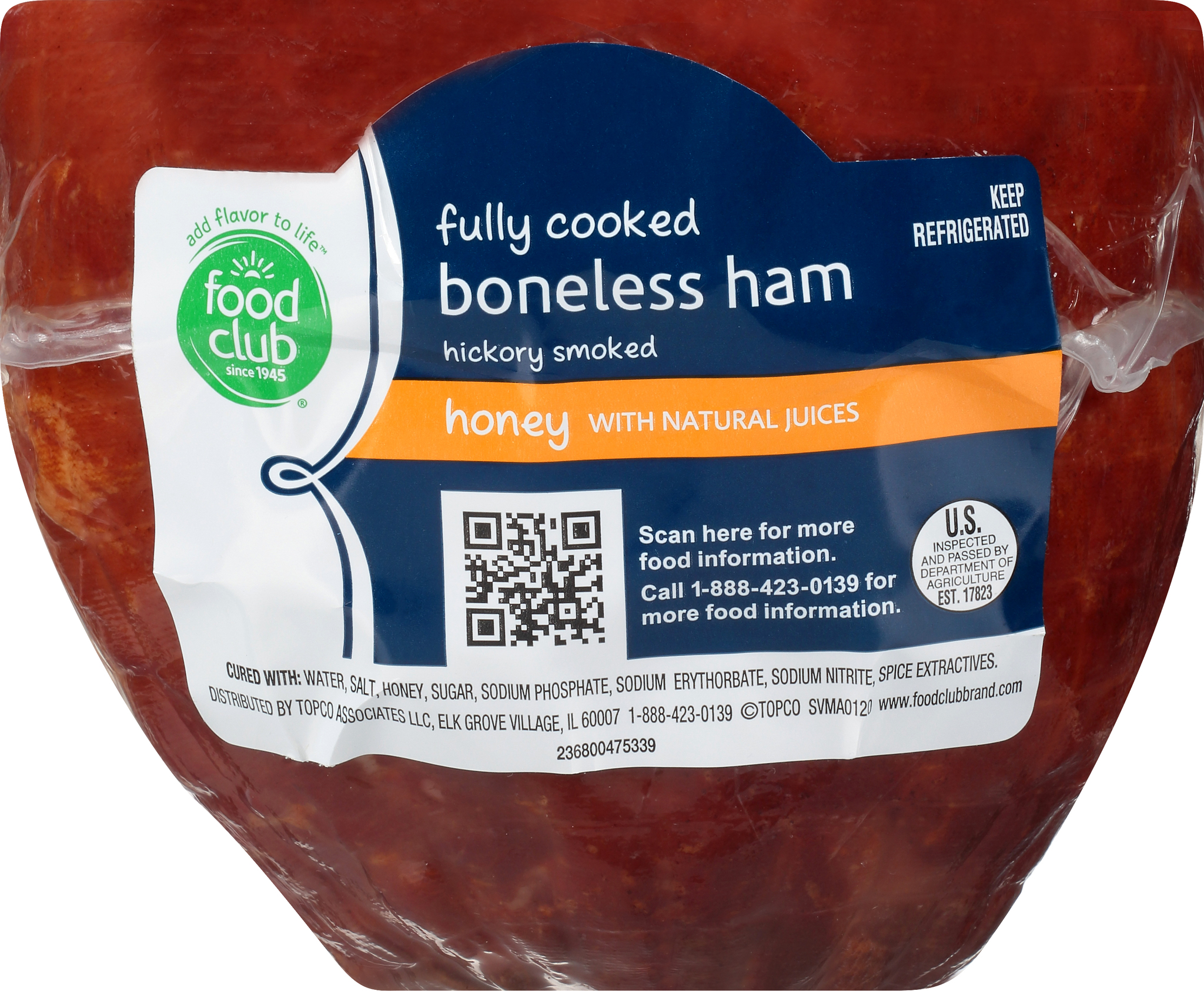 Hickory Smoked Boneless Honey Ham with Natural Juices