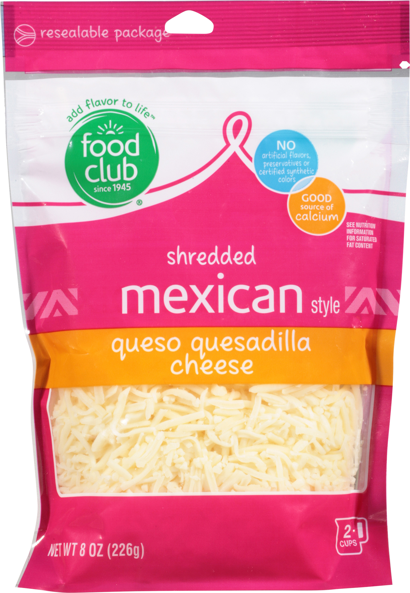 Mexican Style Queso Quesadilla Shredded Cheese