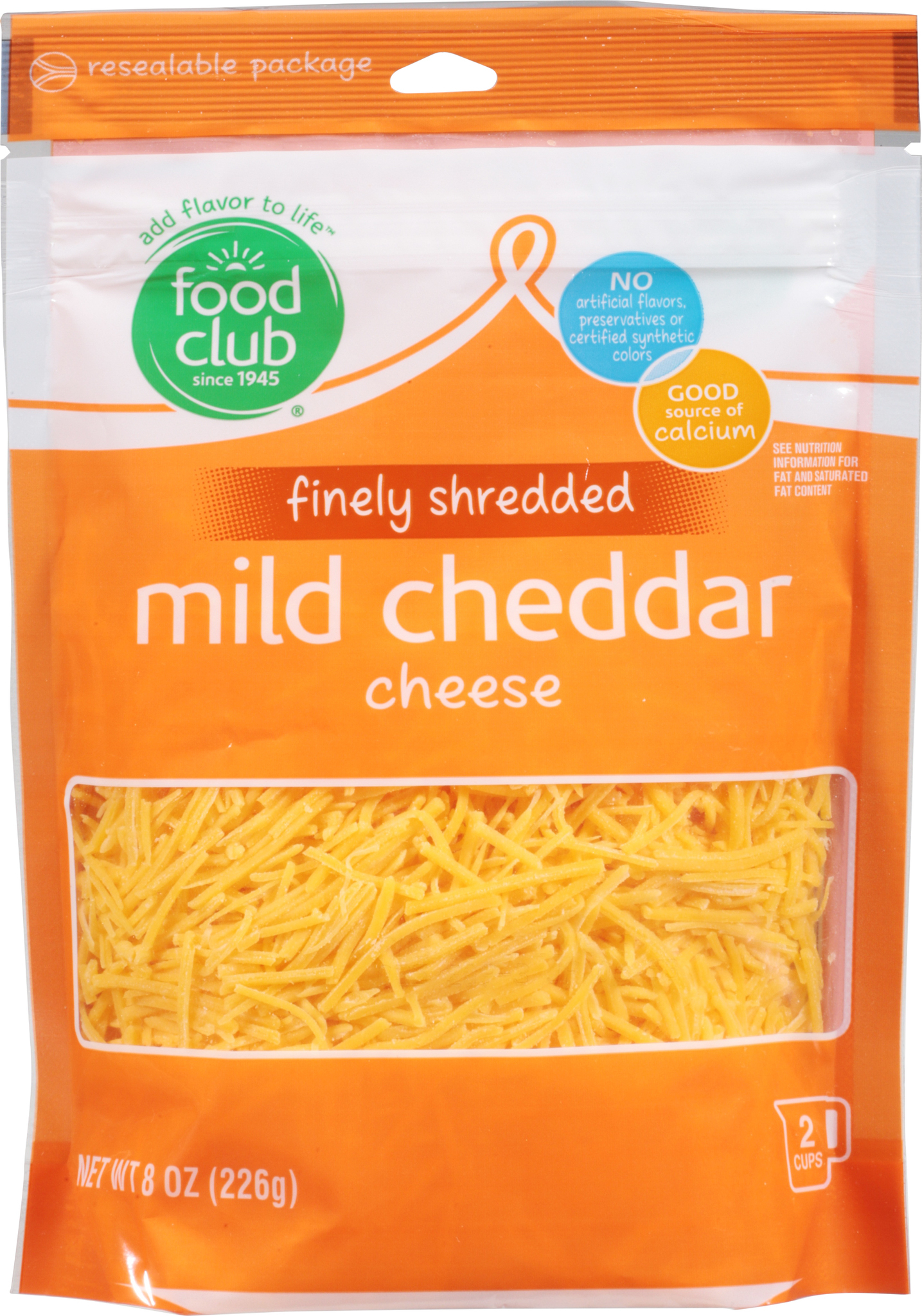 Mild Cheddar Finely Shredded Cheese