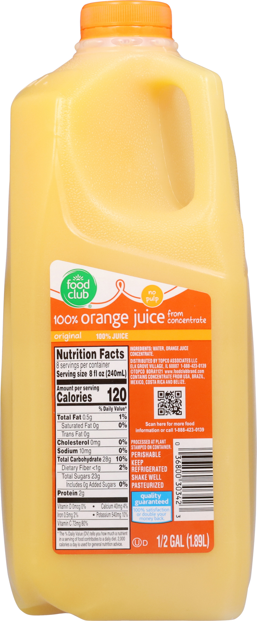 No Pulp Original 100% Orange Juice